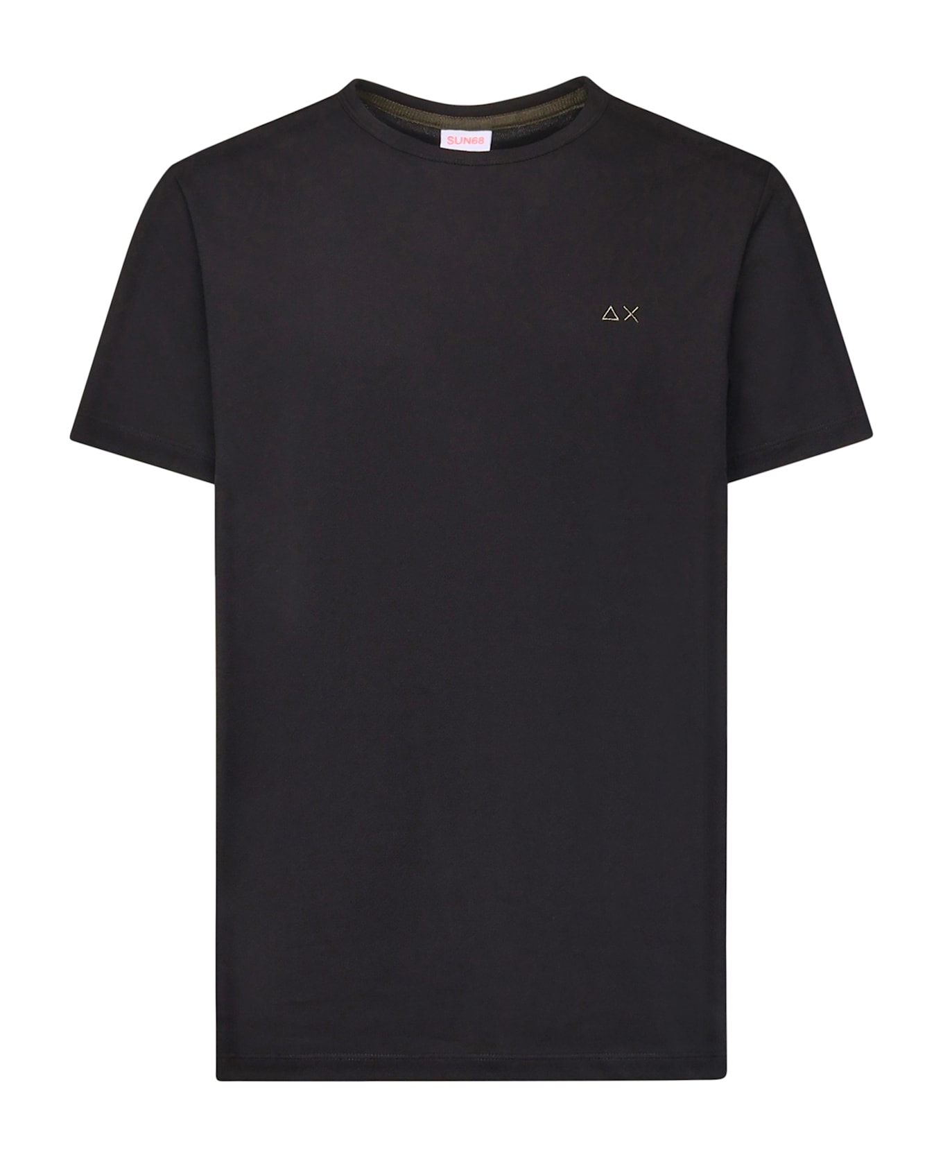 Sun 68 Cotton Pique T-shirt - Black
