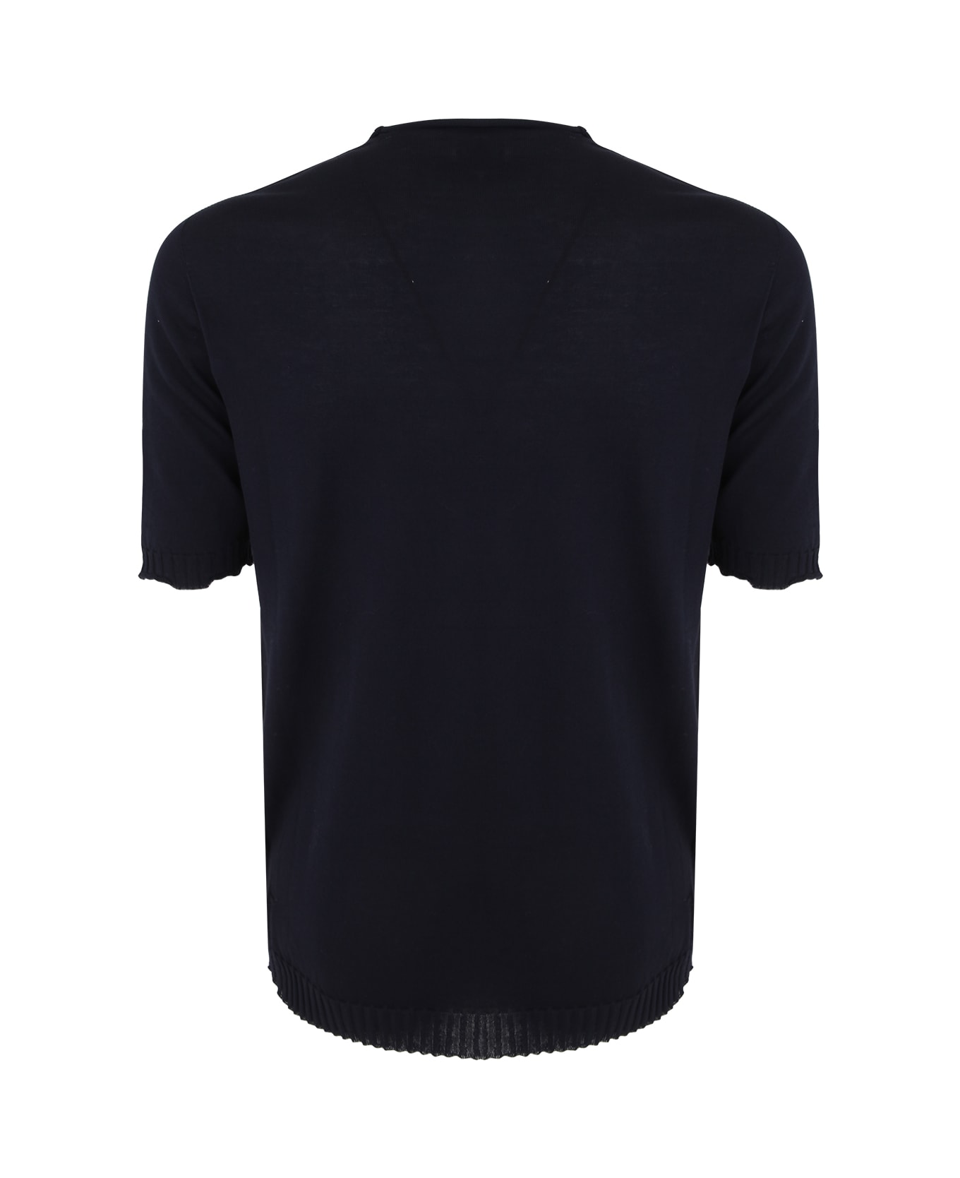 MD75 Short Sleeve Round Neck Pullover - Basic Blue