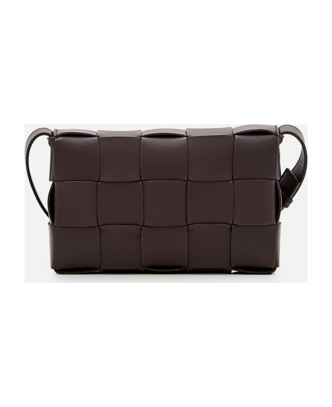 Bottega Veneta Cassette Leather Shoulder Bag - Brown