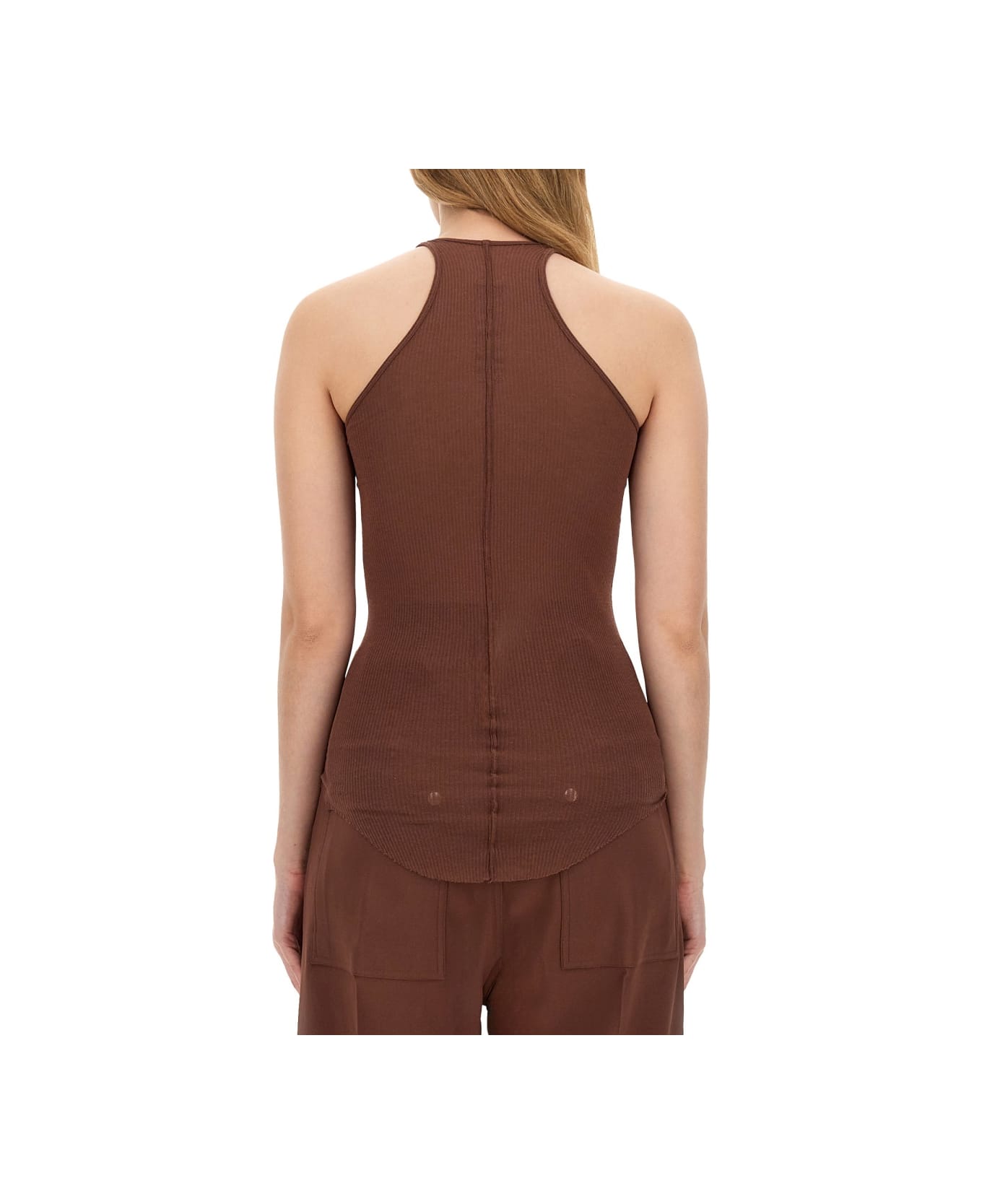 Rick Owens Tank Top - BROWN