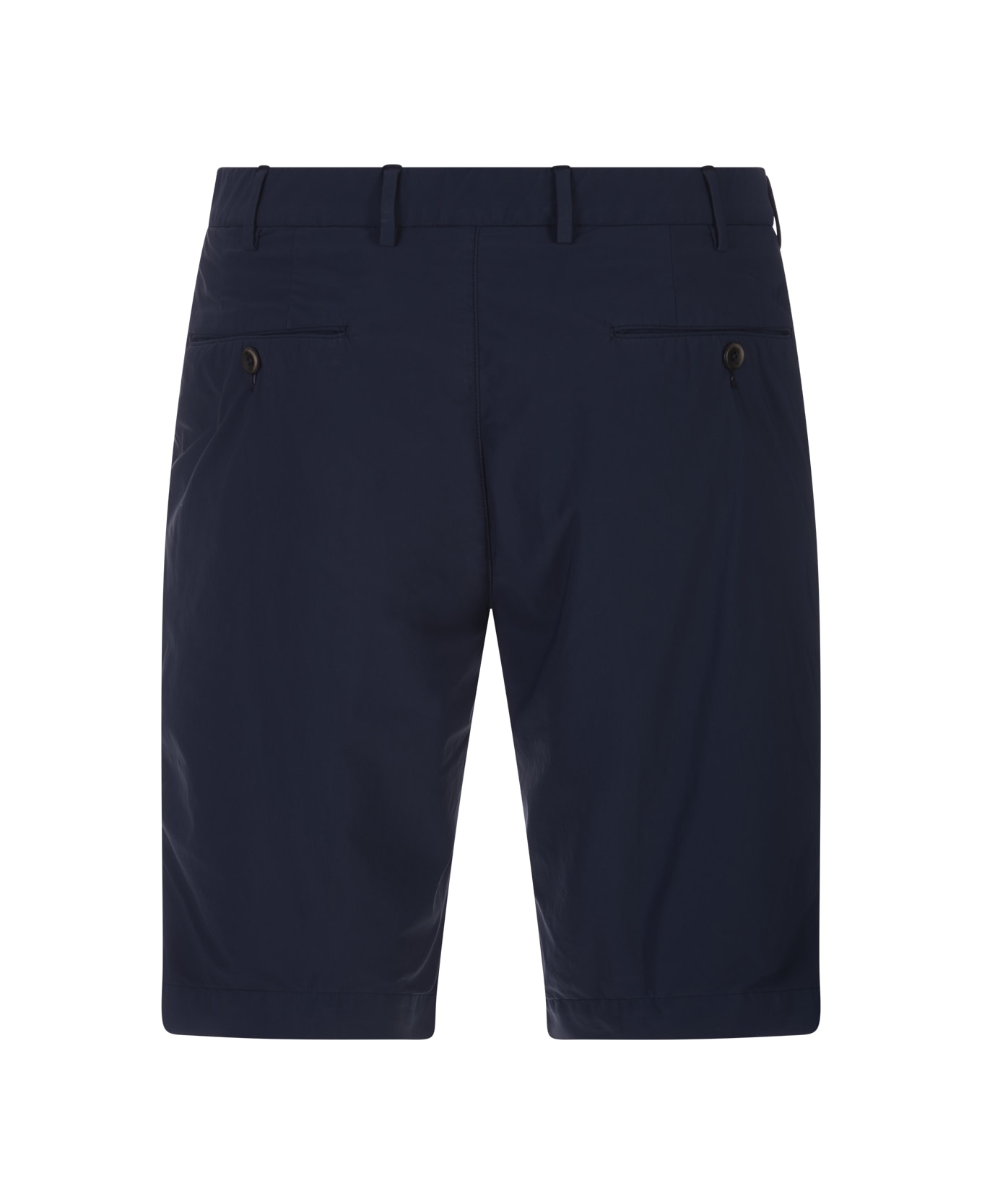 PT Bermuda Dark Blue Stretch Cotton Shorts - Blue