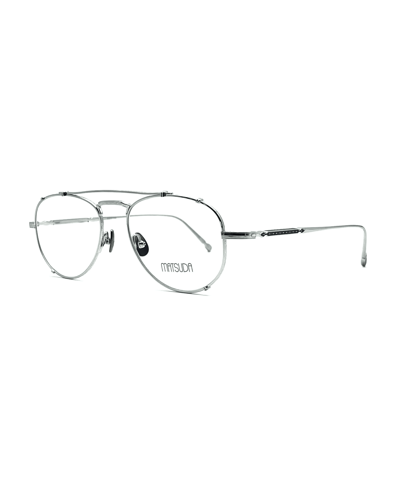 Matsuda M3142 - Palladium White Rx Glasses - Silver