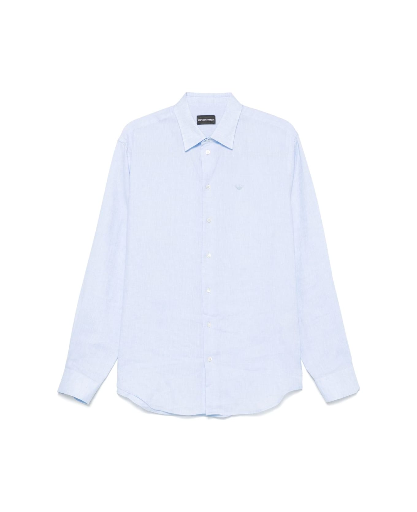 Emporio Armani Linen Shirt - Clear Blue