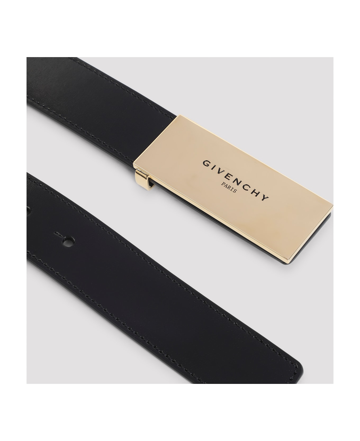 Givenchy Metal Plaque Belt - Black
