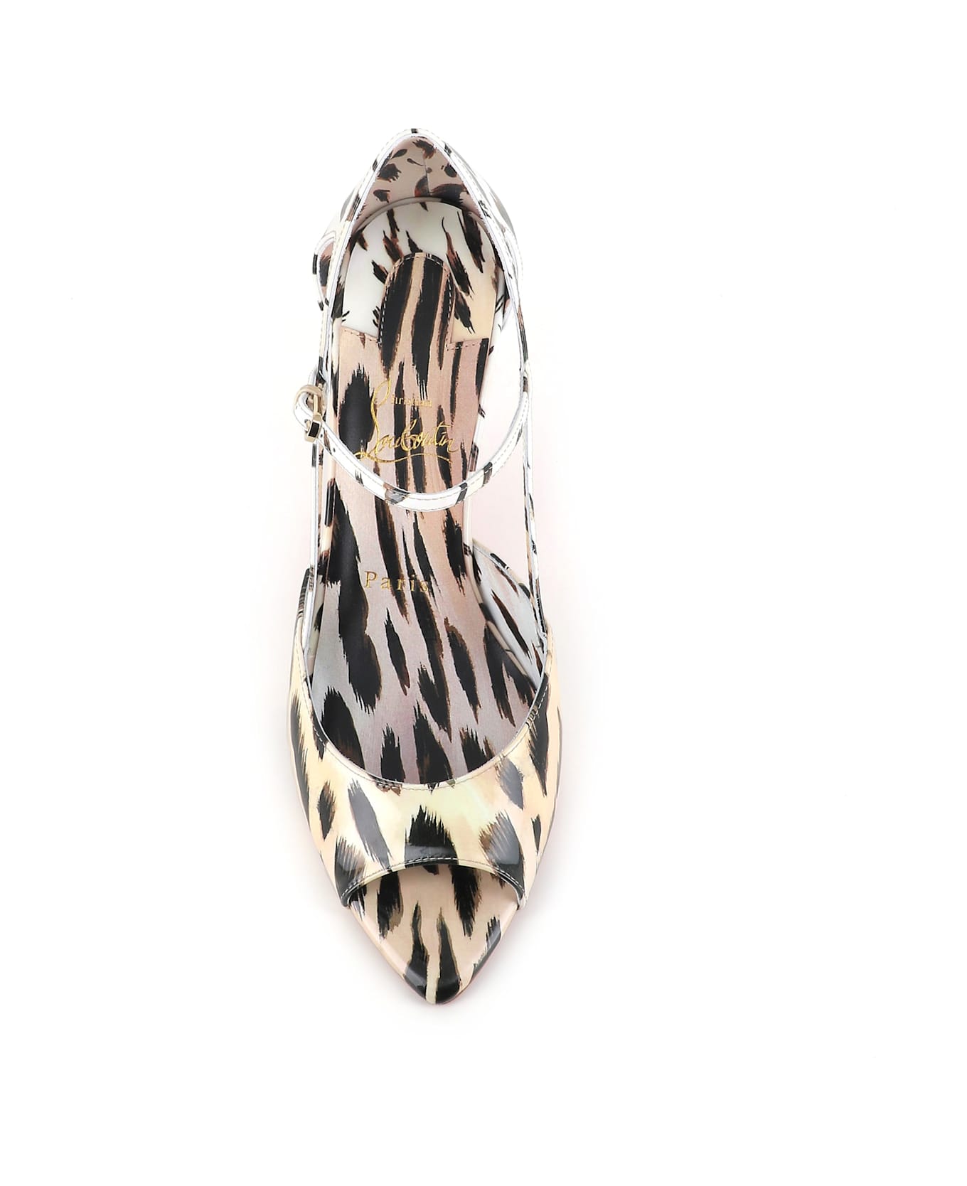 Christian Louboutin Décolleté Open Miss Z Strap 80 - Leopard