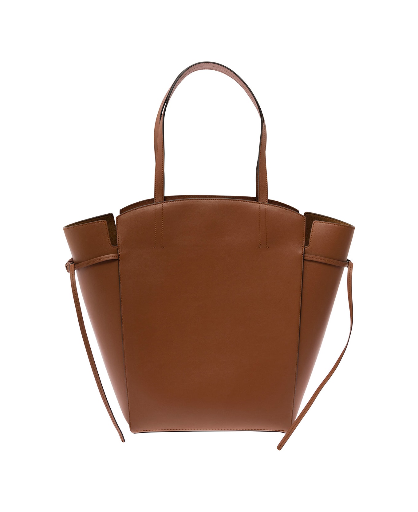 Mulberry 'clovelly' Brown Shoulder Bag With Laminated Logo In Smooth Leather Woman - Brown