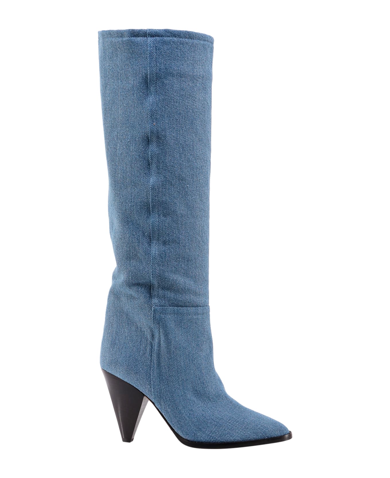 Isabel Marant Denim Slouchy B Boots - Blue