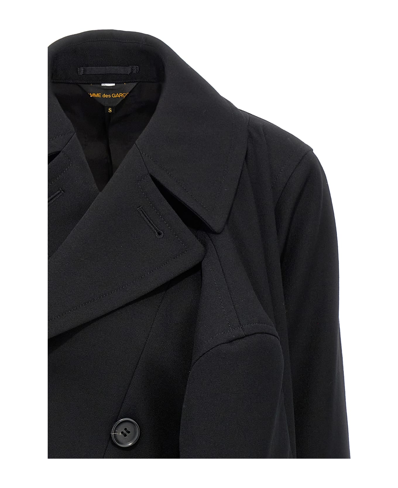 Comme des Garçons Double-breasted Coat 4 Sleeves | italist