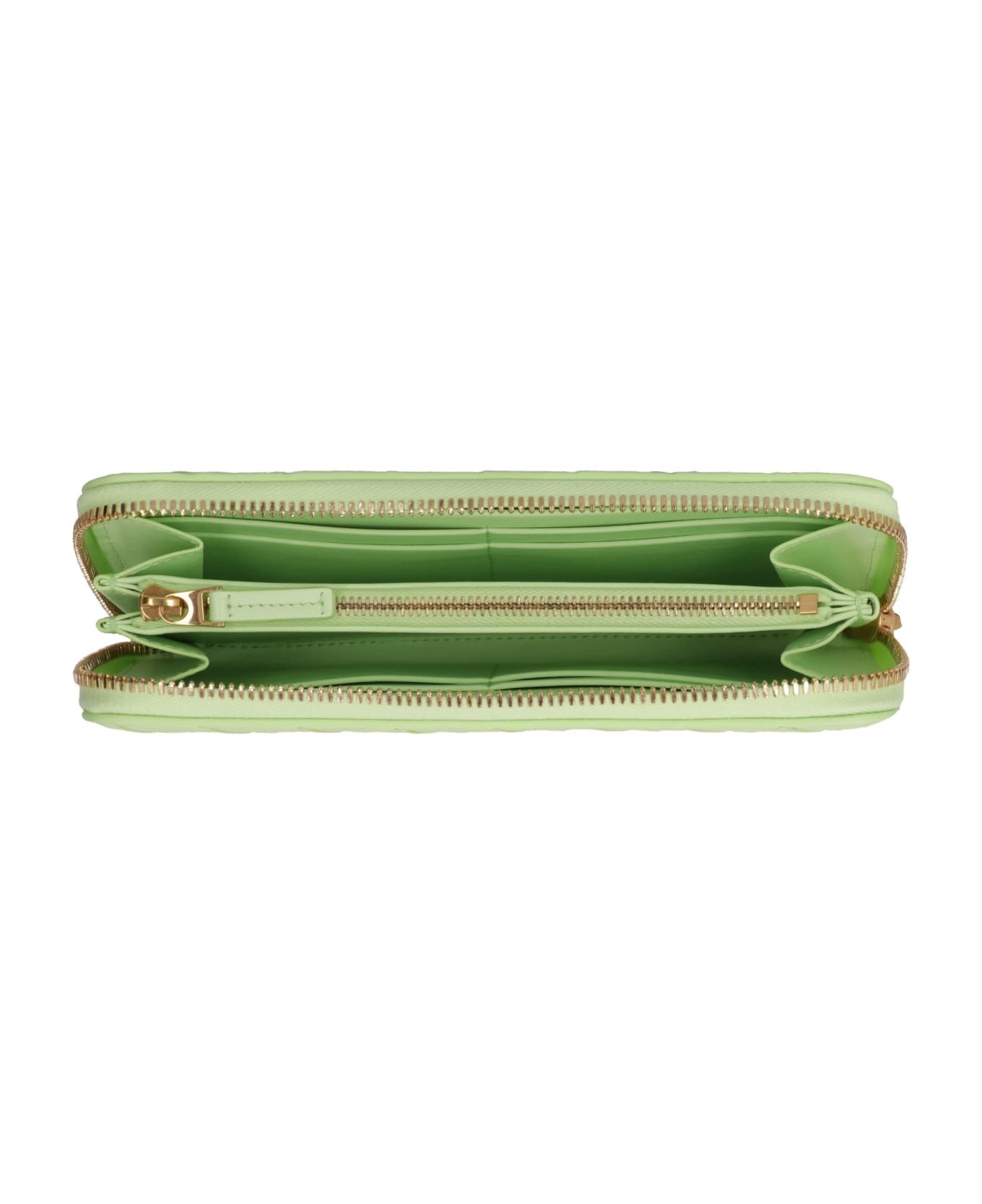 Bottega Veneta Intrecciato Zip Around Wallet - green 財布