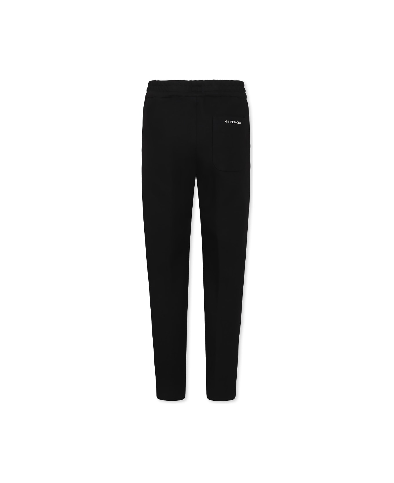 Givenchy Black Trousers For Boy With Logo - Black