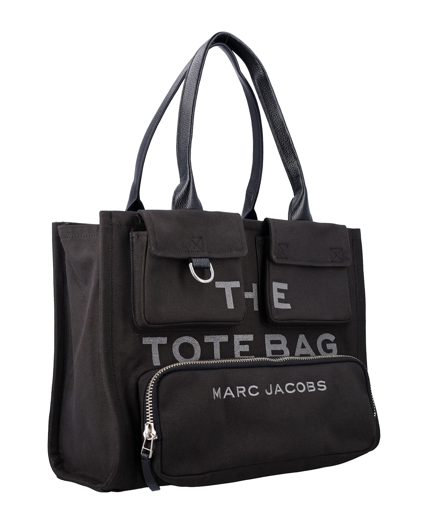 Marc Jacobs The Cargo Canvas Large Tote Bag - BLACK