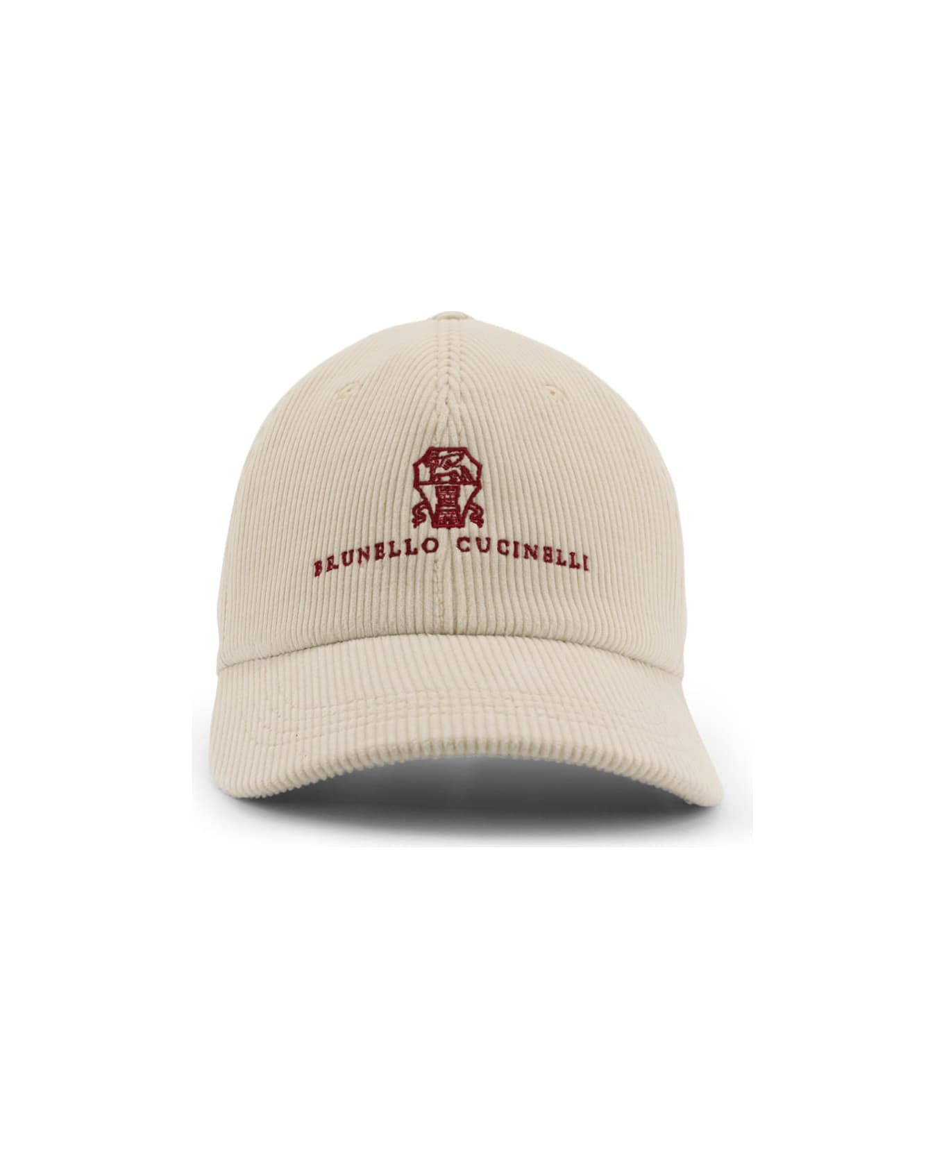 Brunello Cucinelli Corduroy Baseball Hat - PANAMA ROSSO