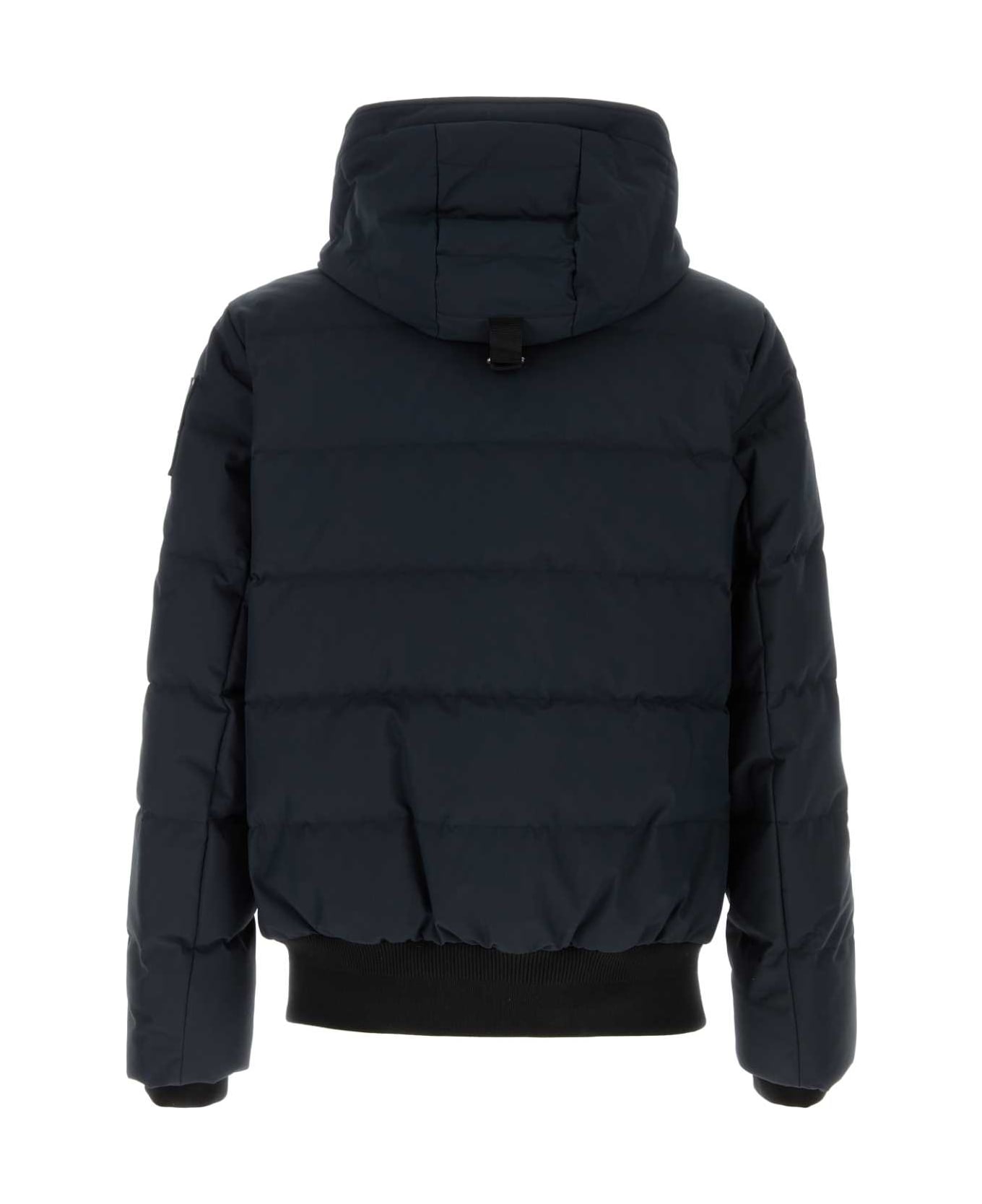 Moose Knuckles Navy Blue Polyester Cloud Bomber Down Jacket - NAVY BLK