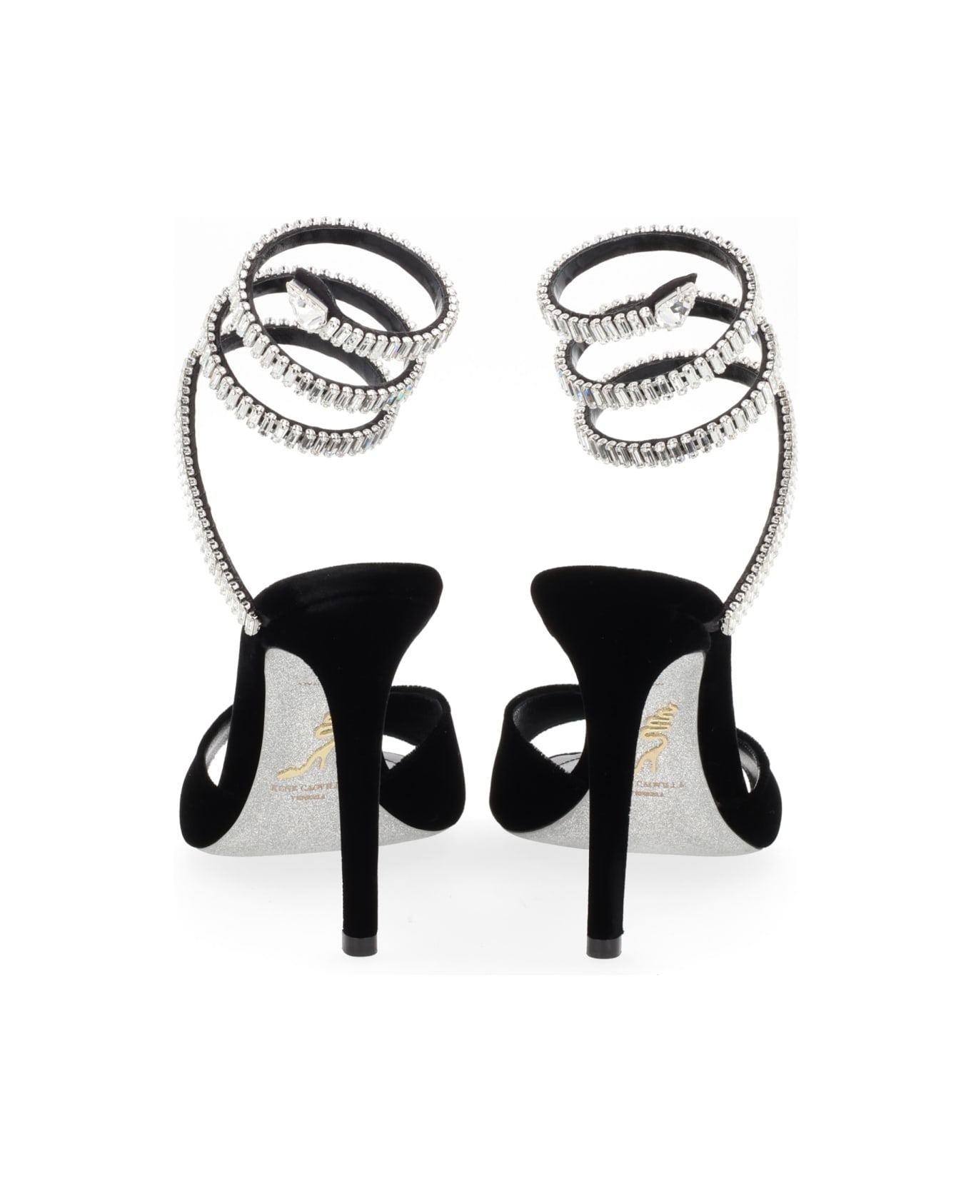René Caovilla "cleo Spark" Sandal - BLACK