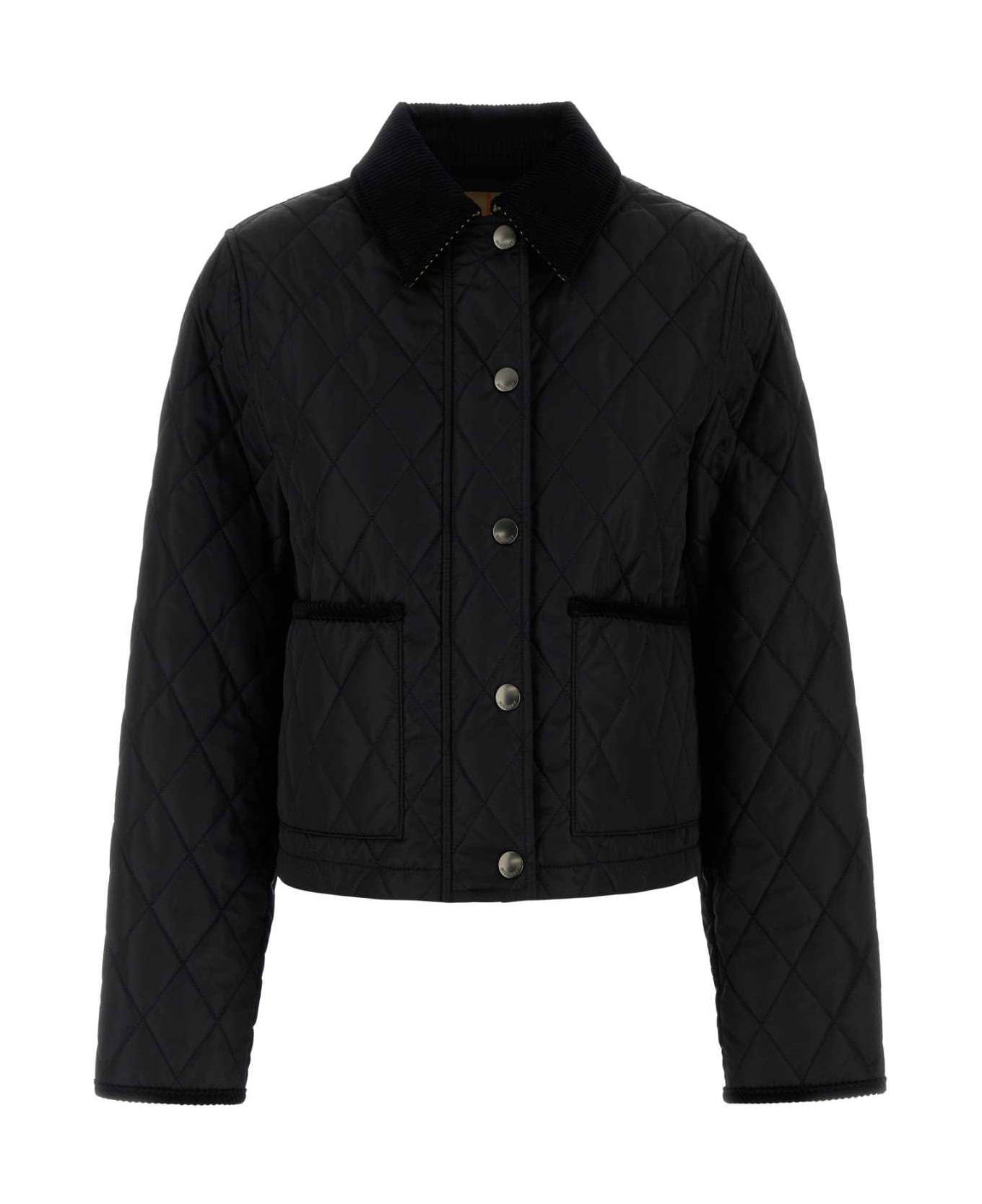 Burberry Black Nylon Jacket - BLACKSANDIPCHECK