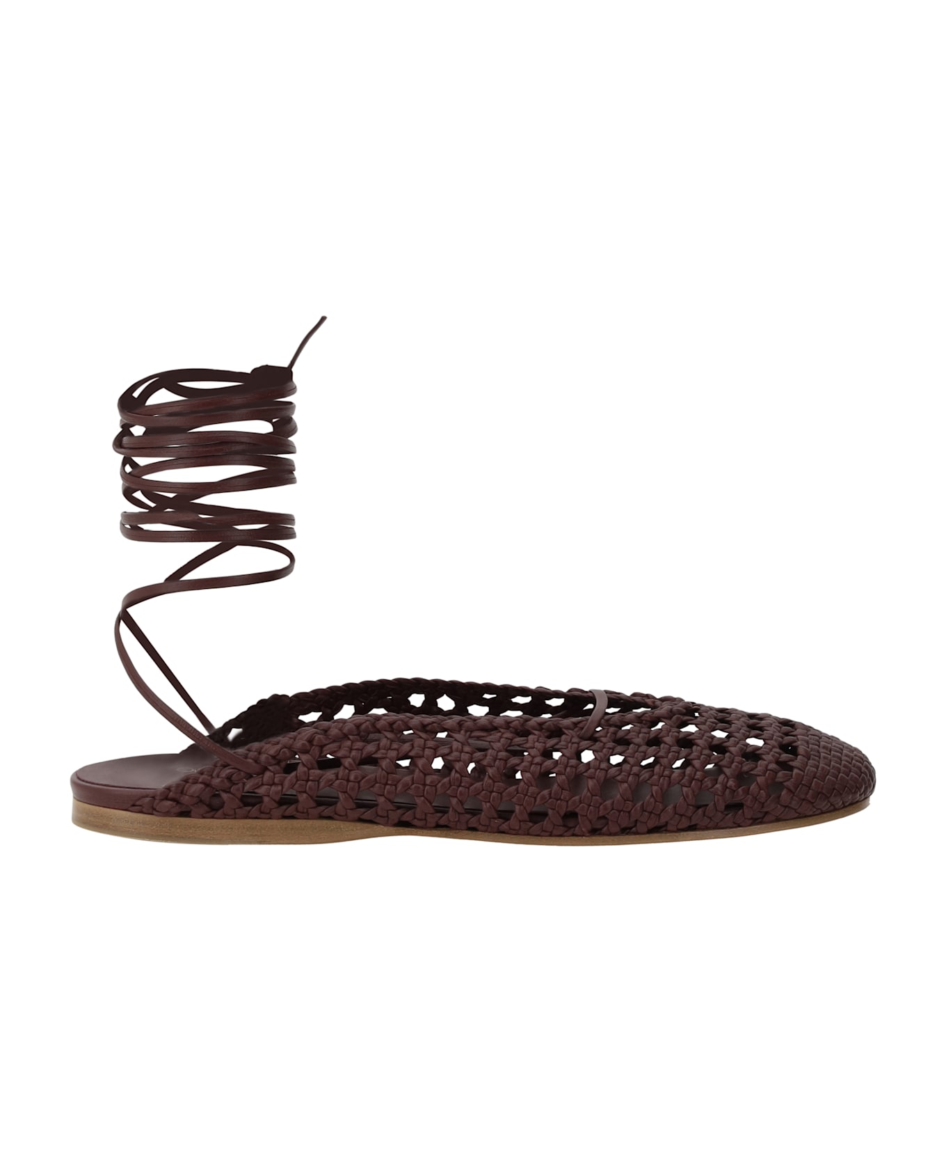 Forte_Forte Leather Net-effect Mules