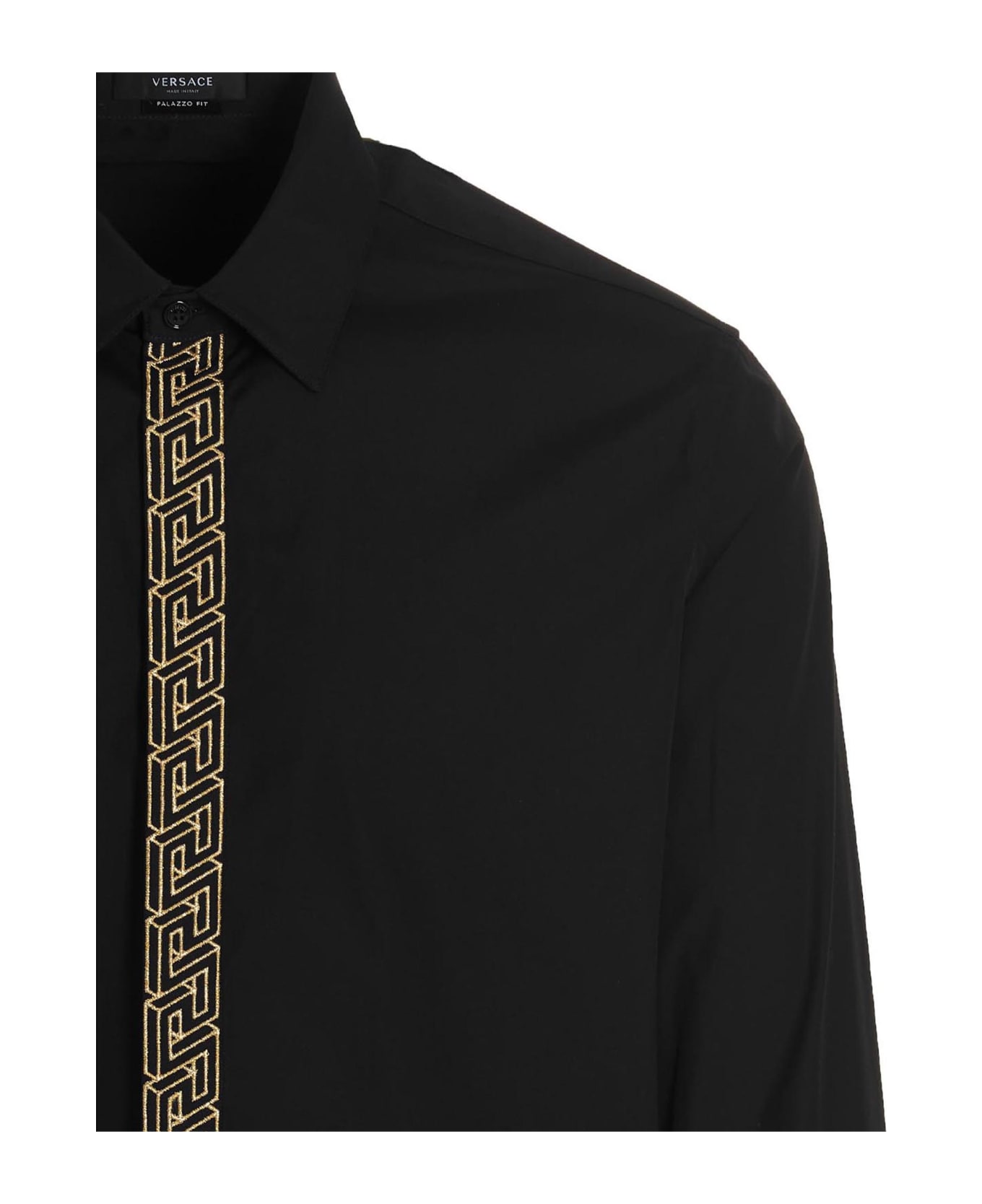 Versace 'la Greca' Shirt - Black  