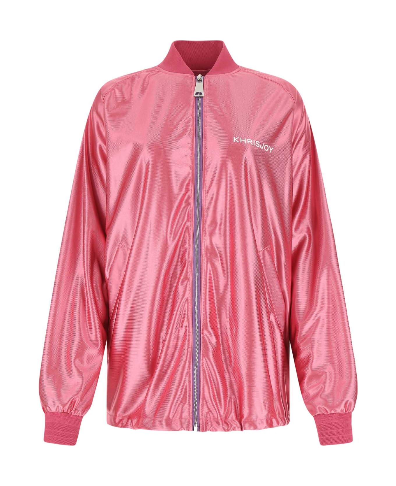 Khrisjoy Pink Polyester Oversize Sweatshirt - PE8