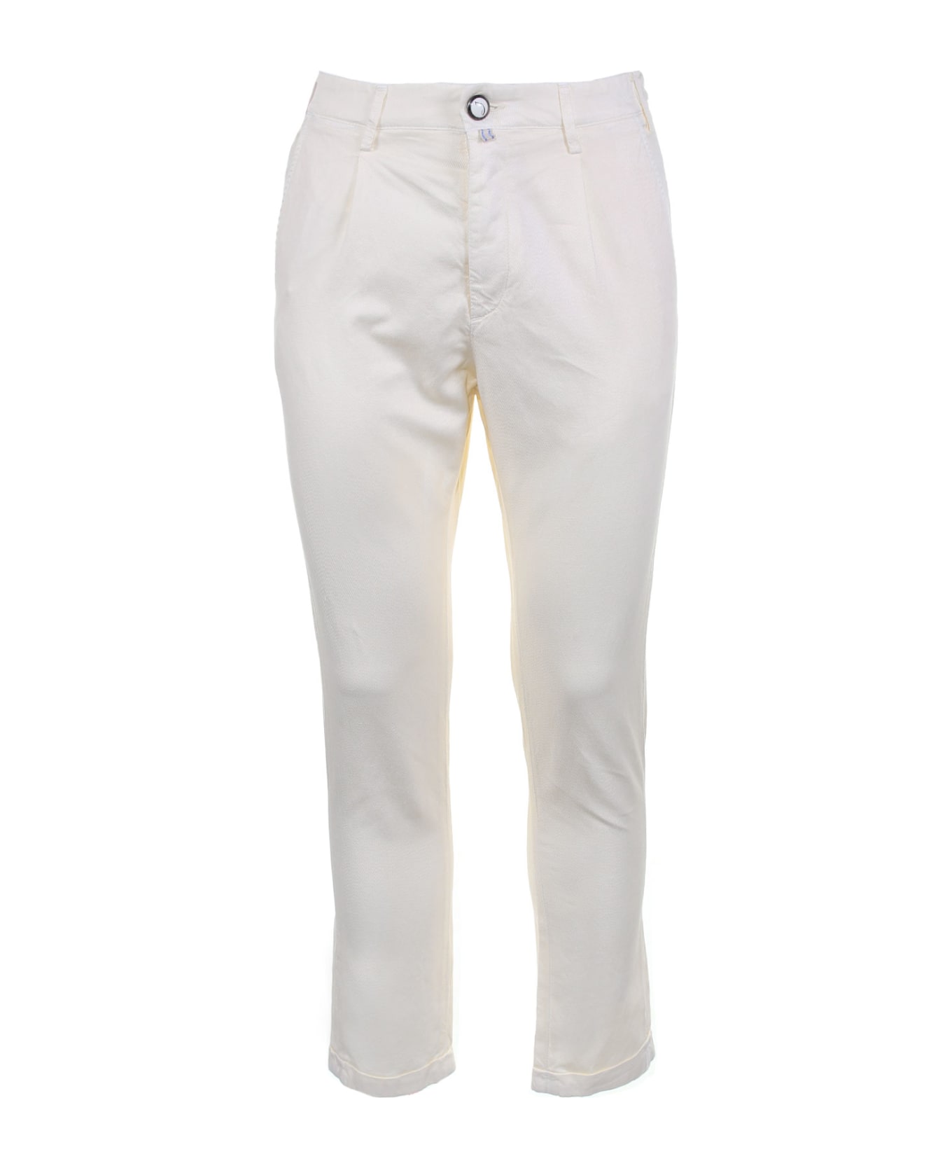 Jacob Cohen Trousers With Chino Pocket - PANNA