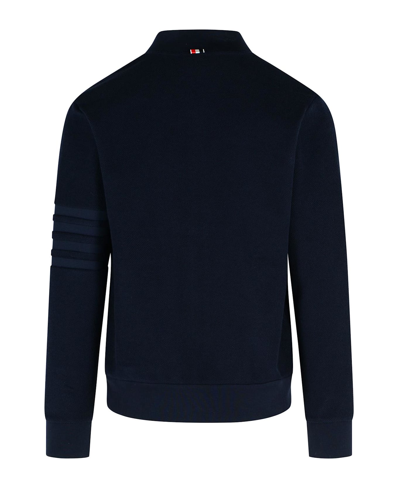 Thom Browne 
funnel
 Navy Cotton Jacket - navy