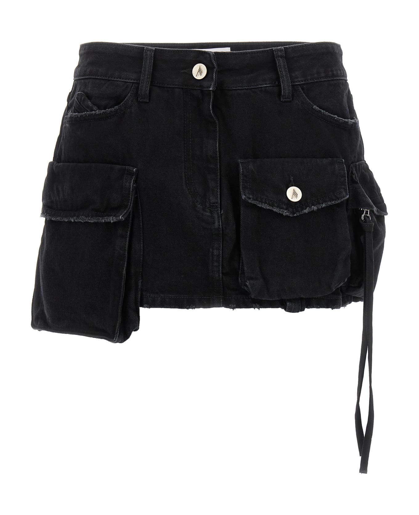 The Attico 'fay' Mini Skirt - Black  