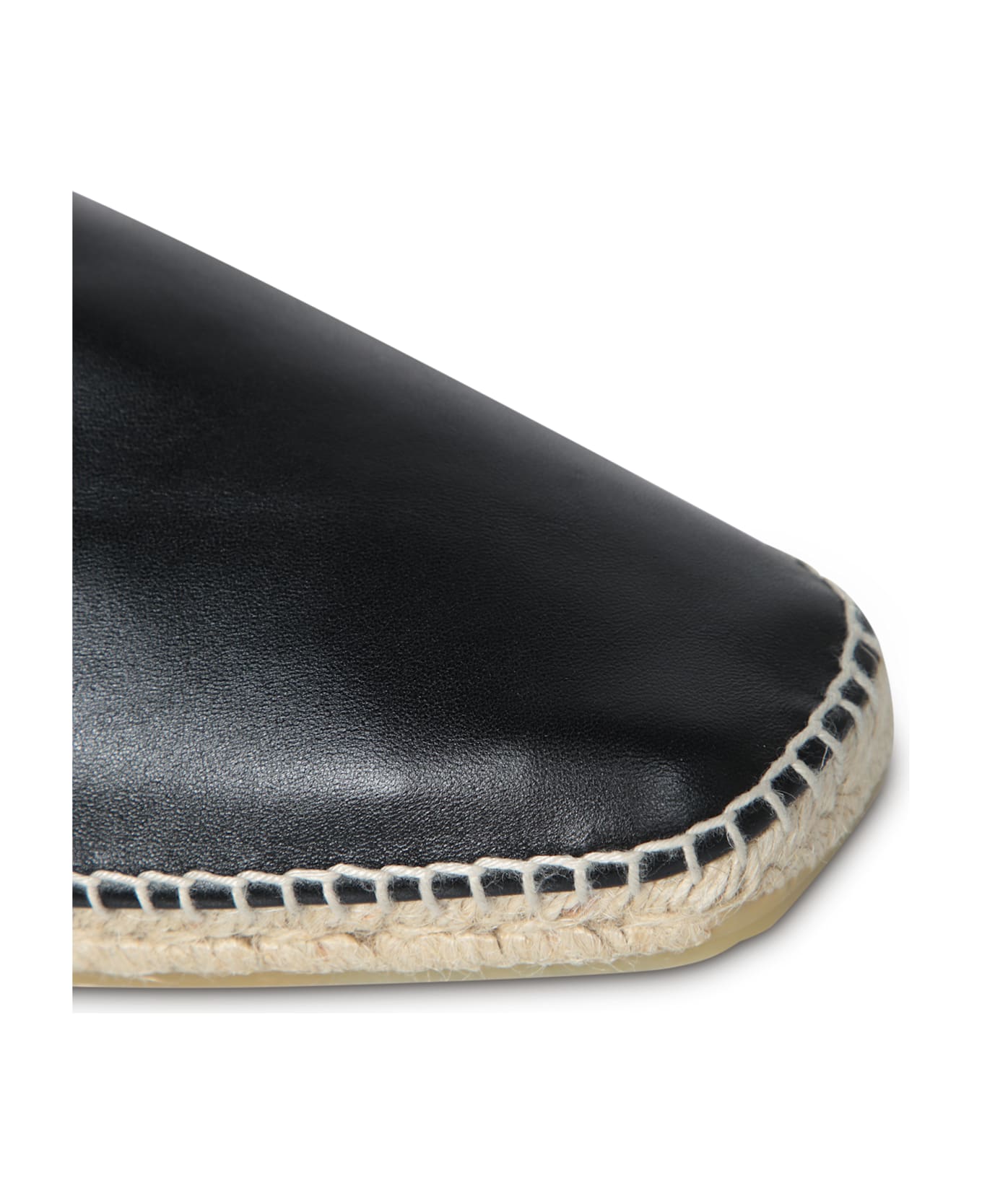 Castañer Black Leather Espadrilles - Black その他各種シューズ