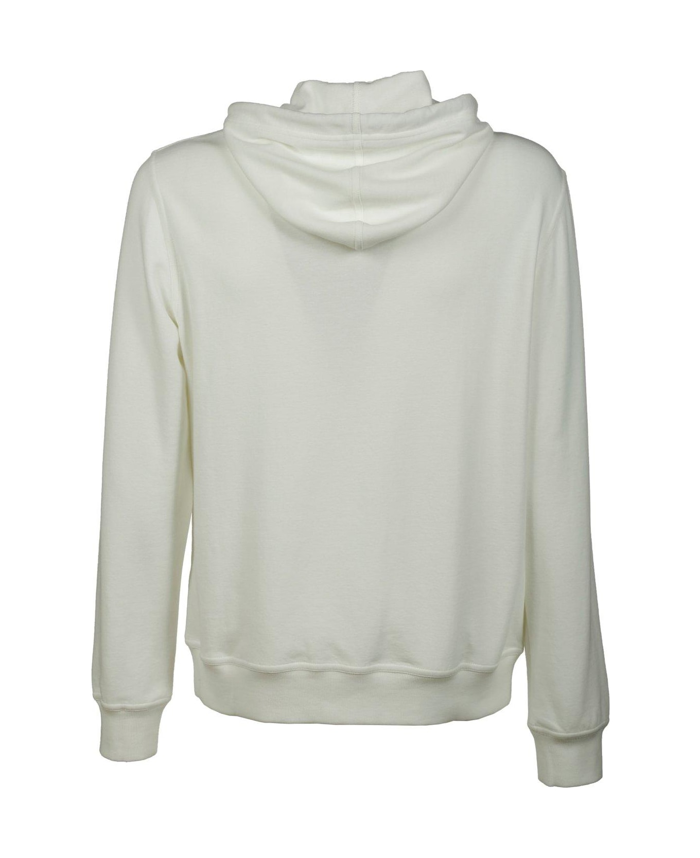 Brunello Cucinelli Zipped Hooded Sweatshirt - White