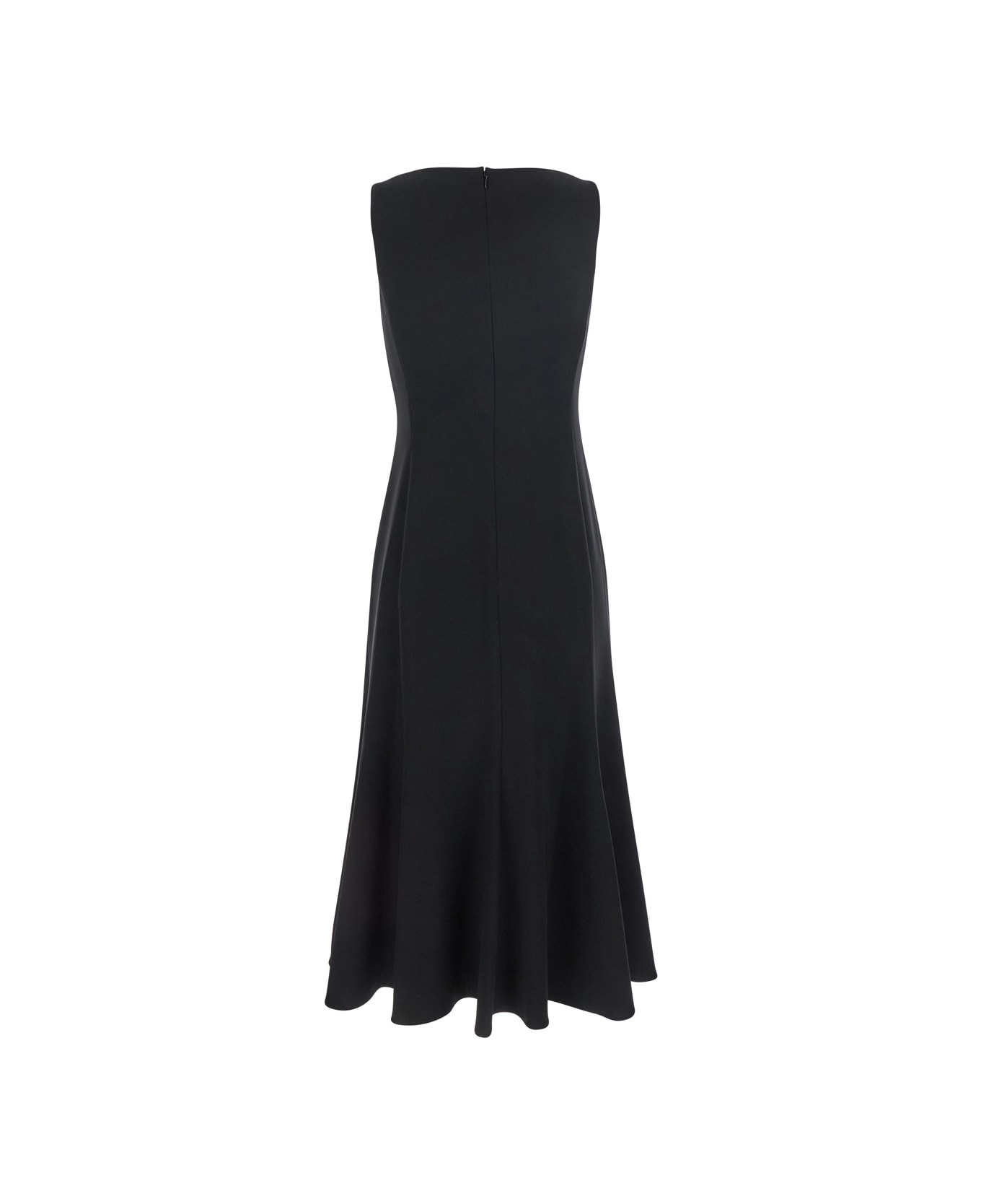 Theory 
mermaid
 Black Sleeveless Dress With Round Neck In Tech Fabric Woman - Black