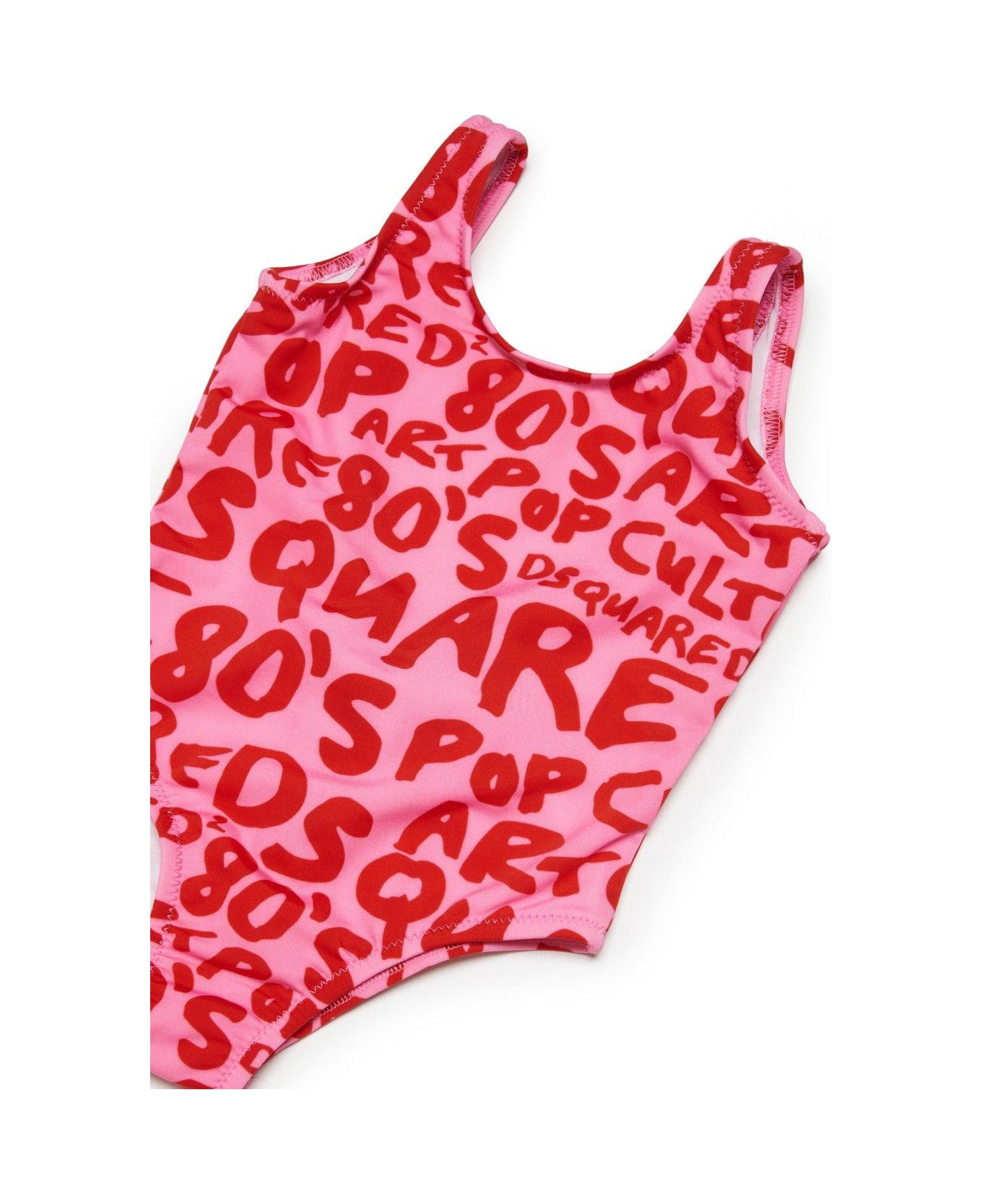 Dsquared2 Graphic-printed One-piece Swimsuit - Rosa 水着