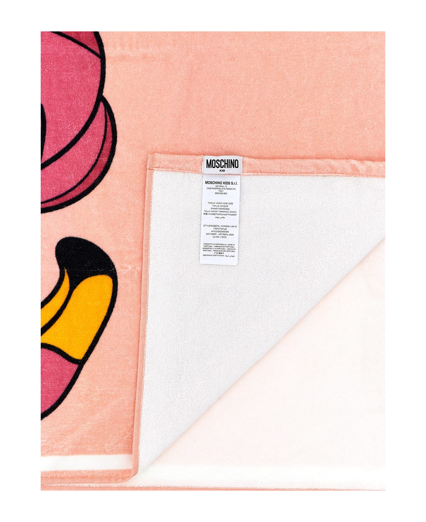 Moschino Beach Towel 'teddy' - Pink 水着