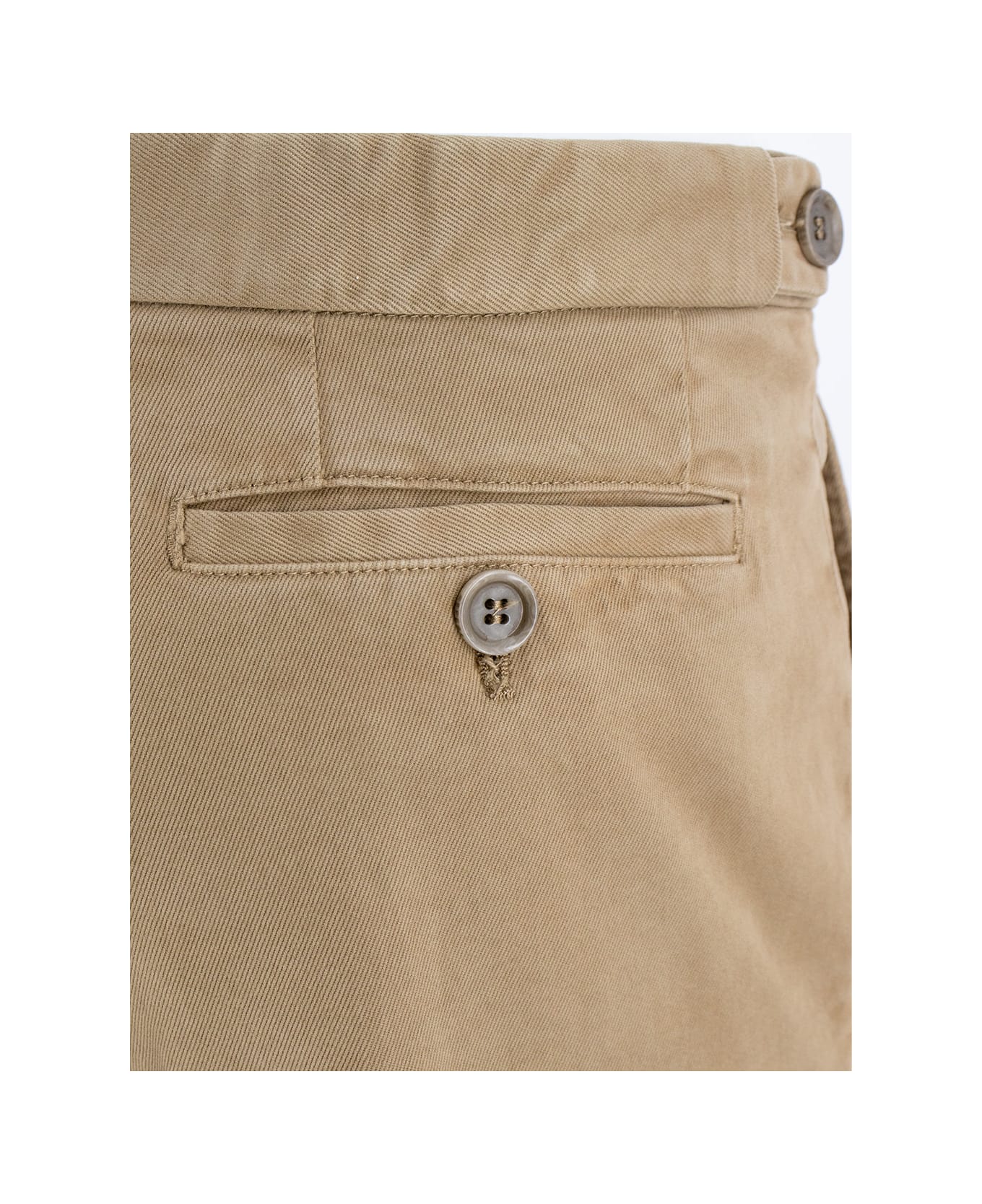 Aspesi Concealed Fitted Trousers - BEIGE