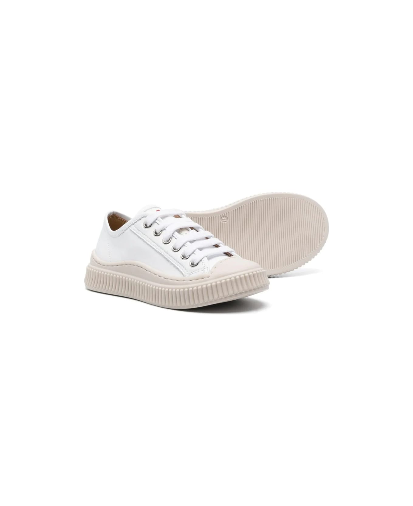 Marni Sneakers Con Ricamo - White