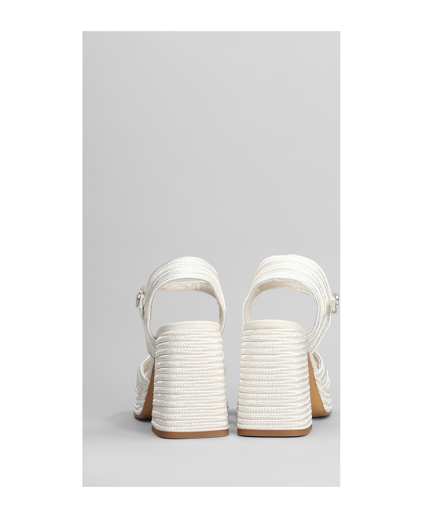 Castañer Valle-142 Sandals In White Fabric - white