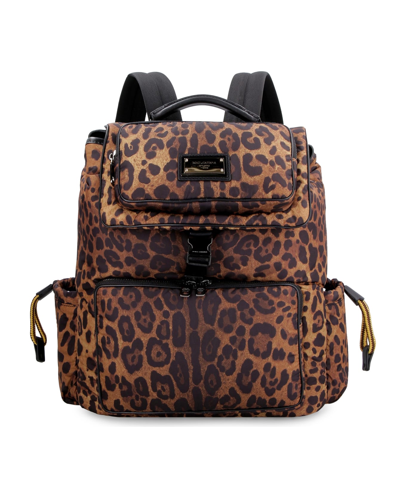 Dolce & Gabbana Sicily Logo Detail Nylon Backpack - Animalier