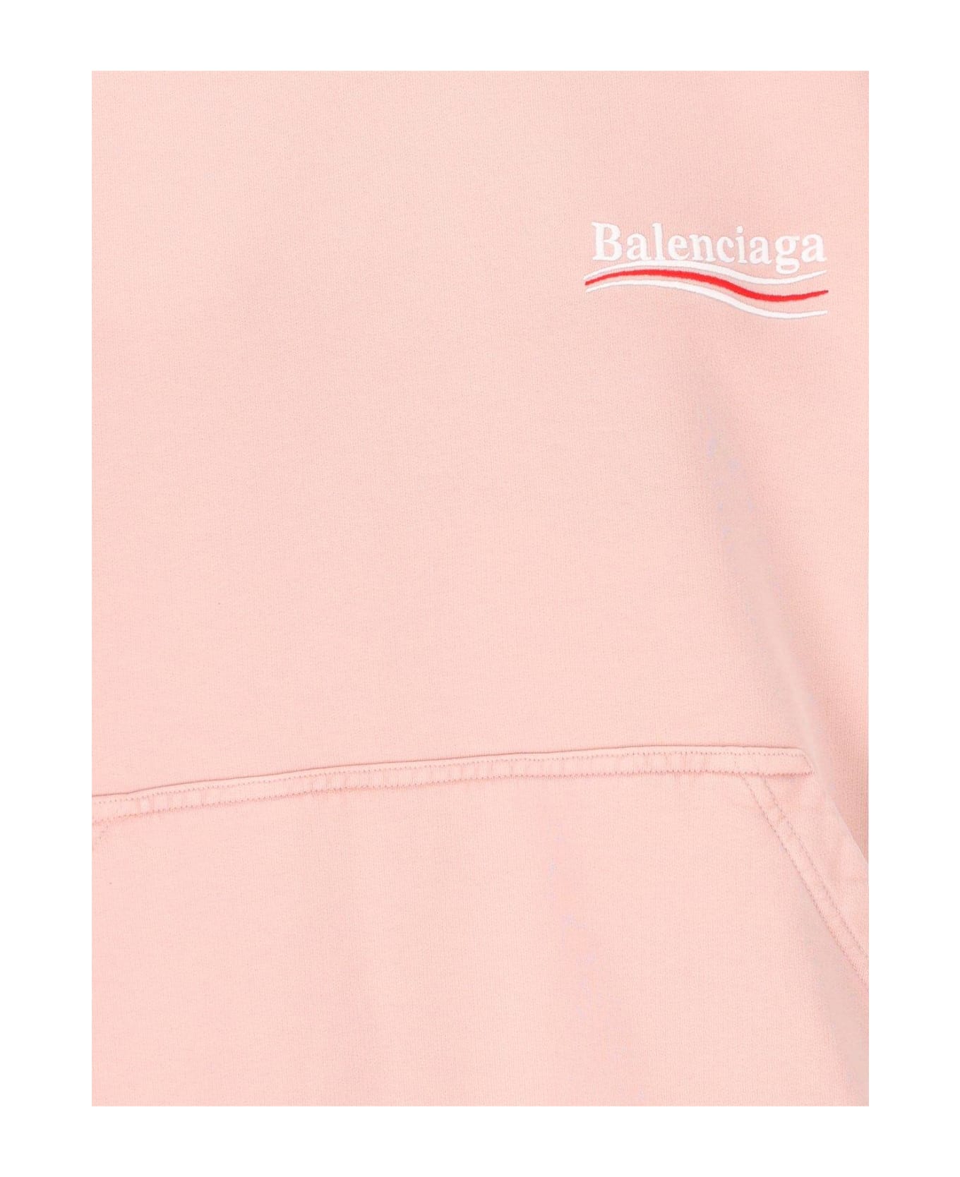 Balenciaga Oversize Logo Print Sweatshirt - Light Pink White