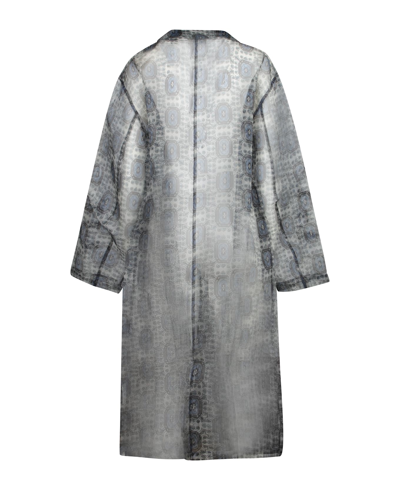 Pierre-Louis Mascia Kobes Organza Blue Duster Coat - Blue