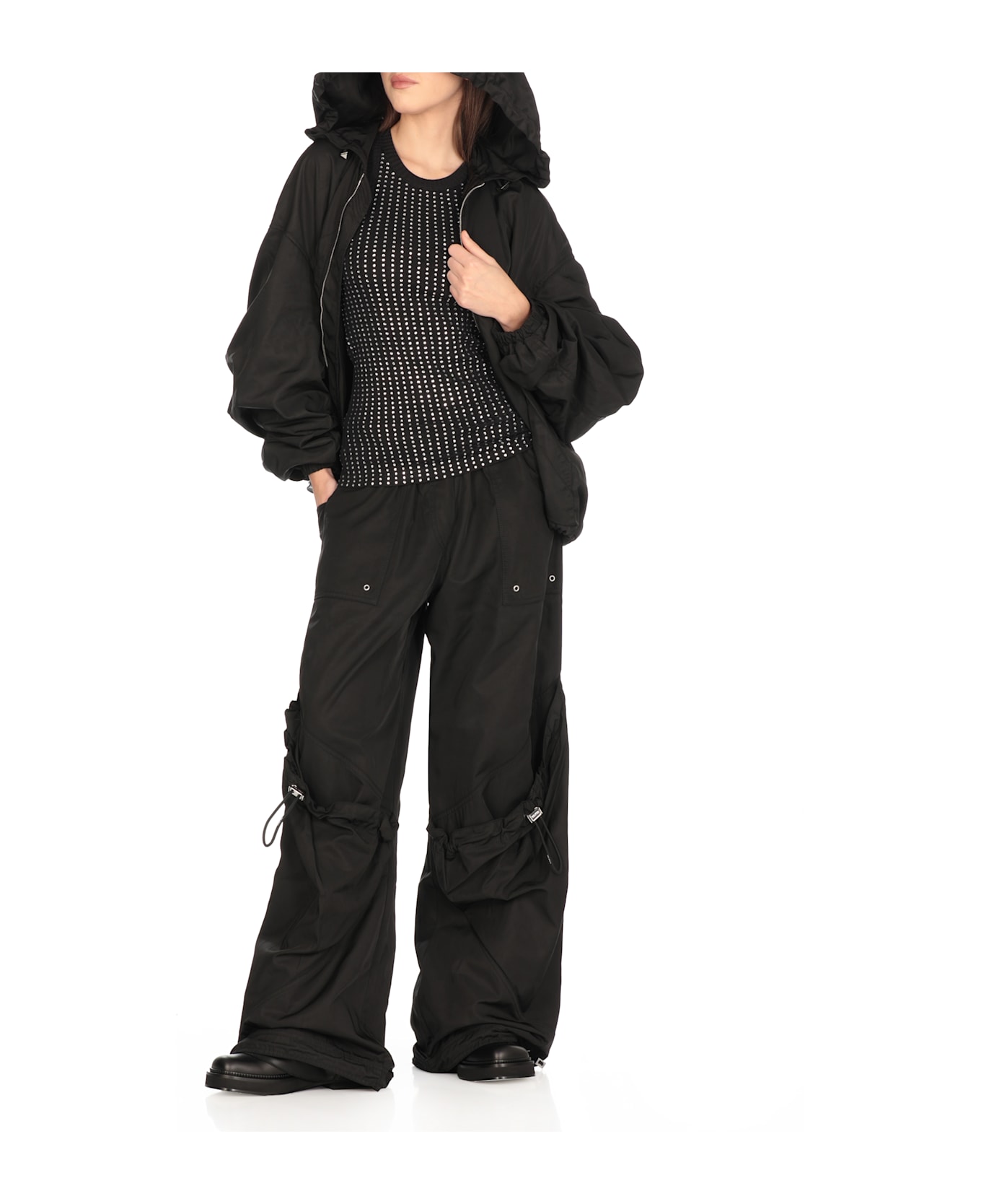 The Attico Cotton Top - Black