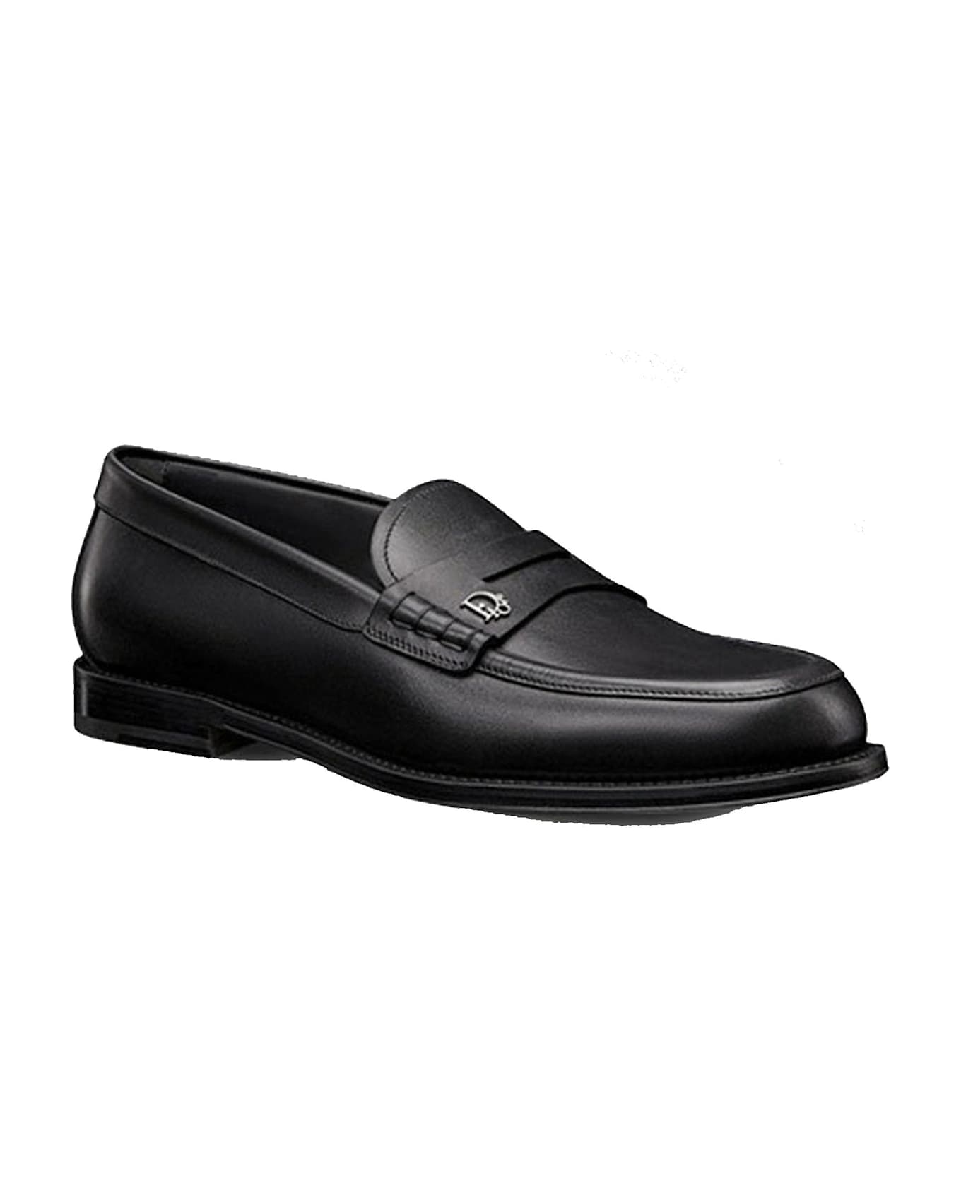 Dior Leather Loafers - Black