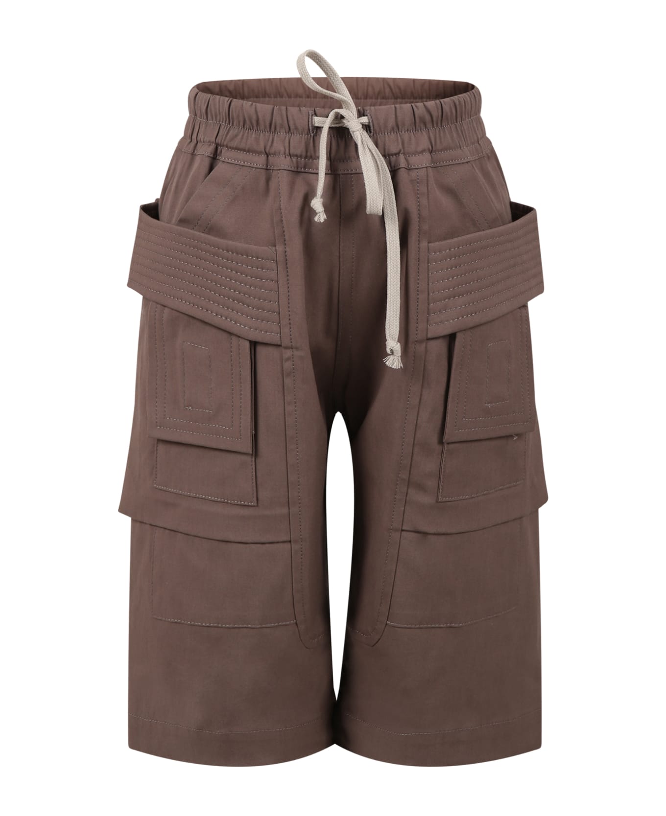 Rick Owens Brown Shorts For Boy - Brown