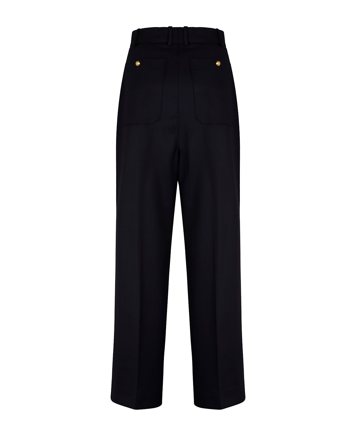Parosh Virgin Wool Trousers - blue