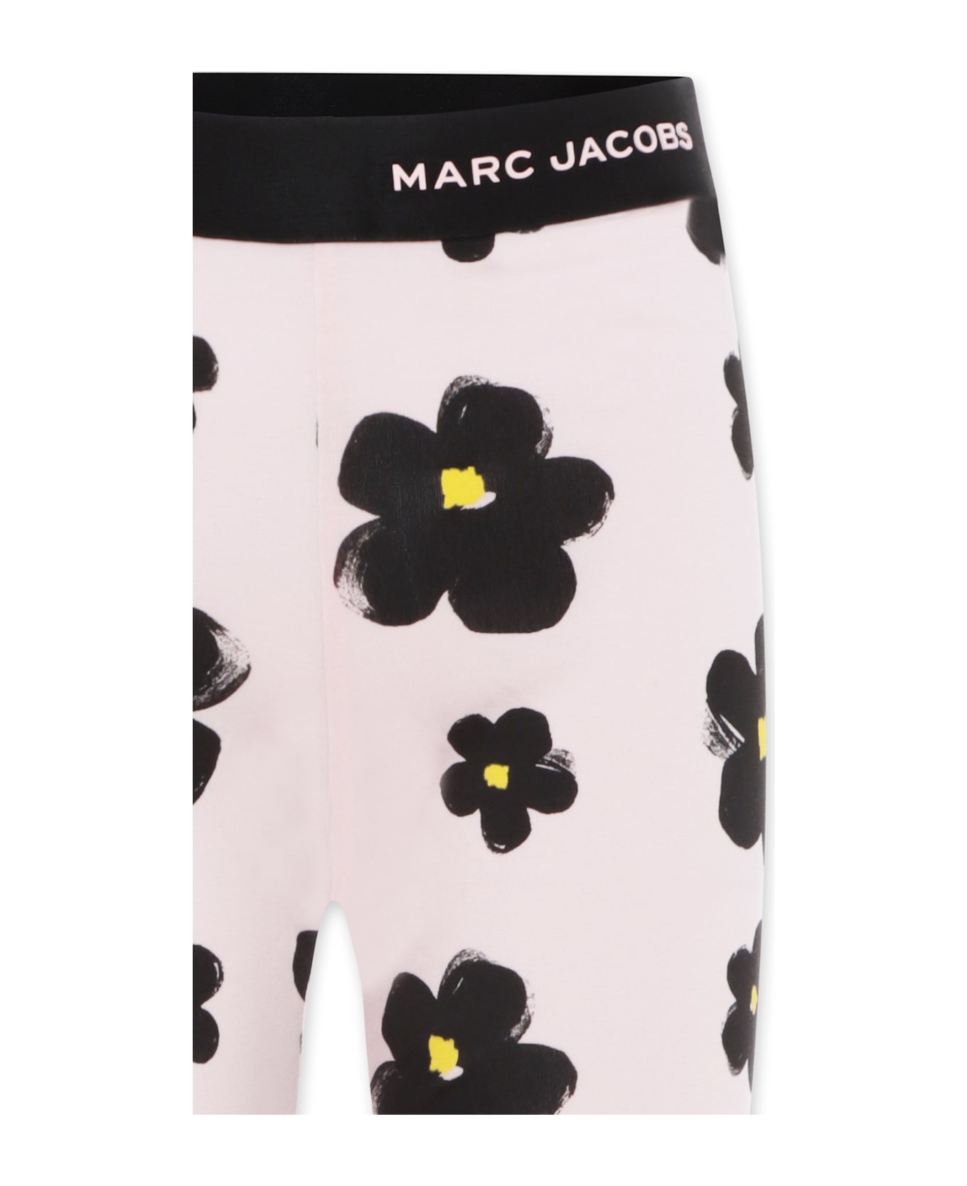 Marc Jacobs Pink Leggings For Girl With Flower - Pink