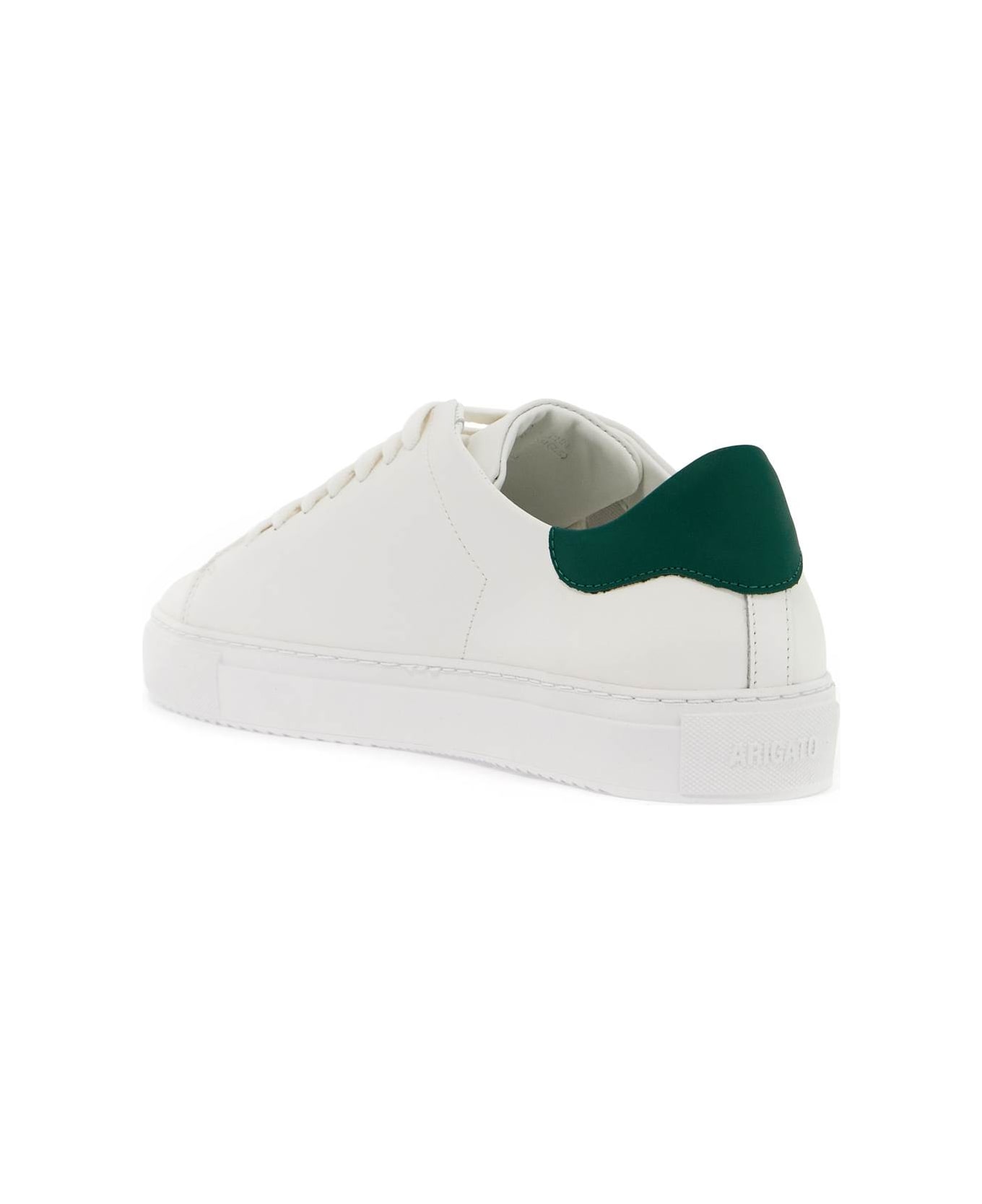 Axel Arigato Clean 90 Leather Sneakers - WHITE GREEN (White)