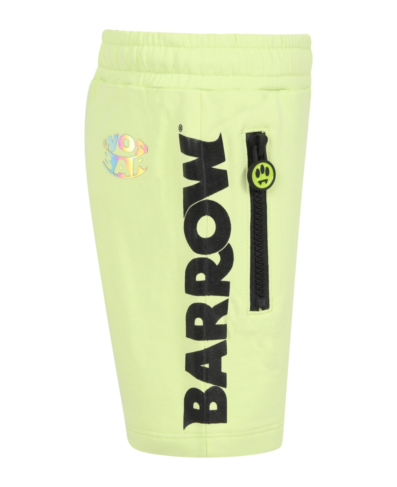 Barrow Green Short For Kids With Smile - YELLOW