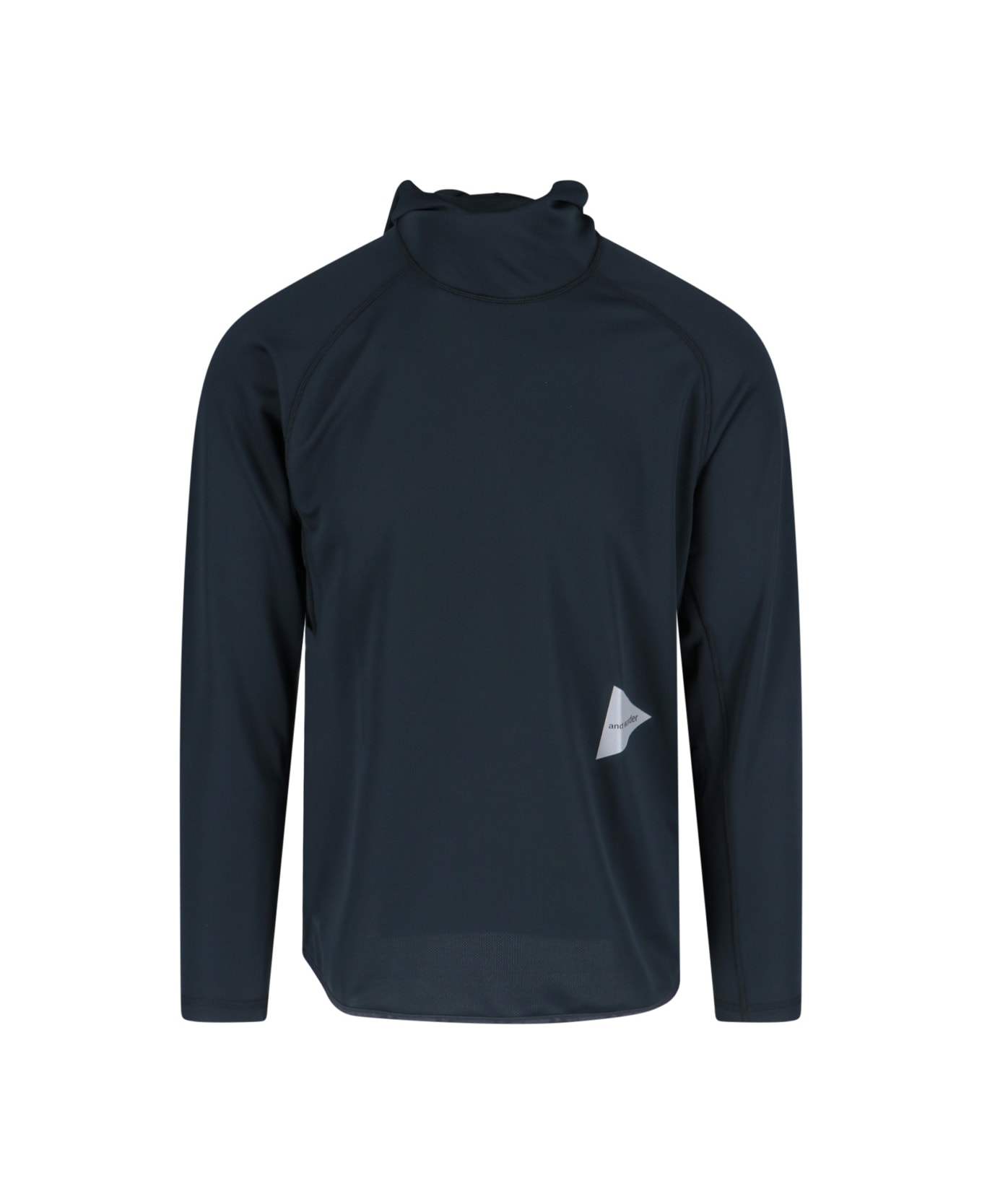 And Wander "dry Jersey Ls" Hoodie - Black  