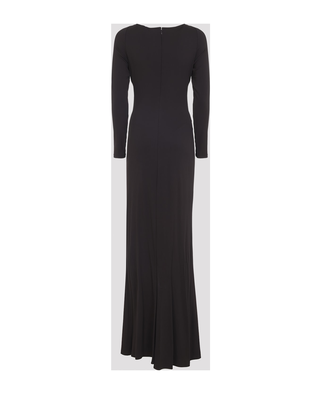 Elisabetta Franchi Jersey Brown Gown - Dark Chocolate