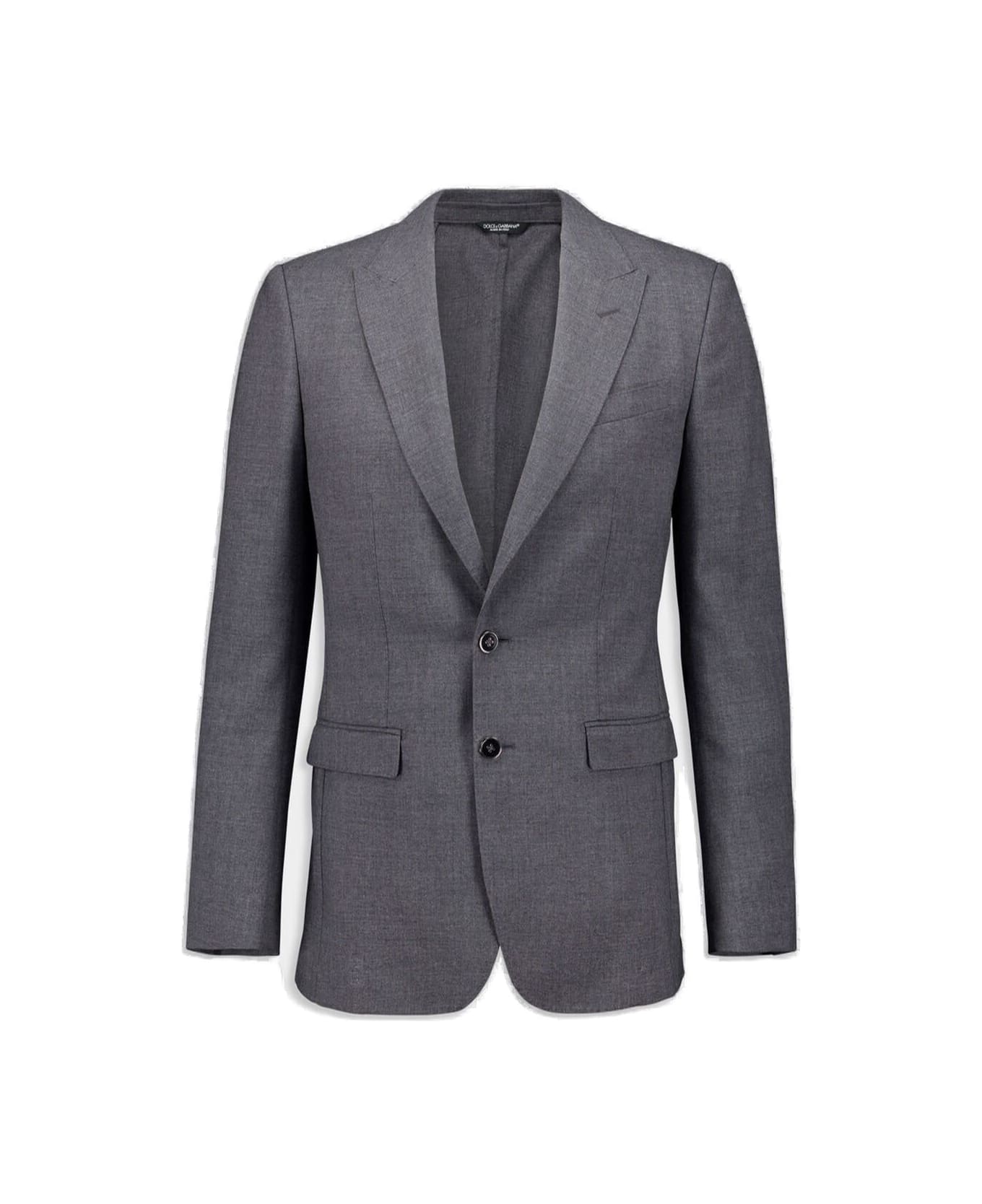 Dolce & Gabbana Single-breasted Taormina Fit Jacket - GREY