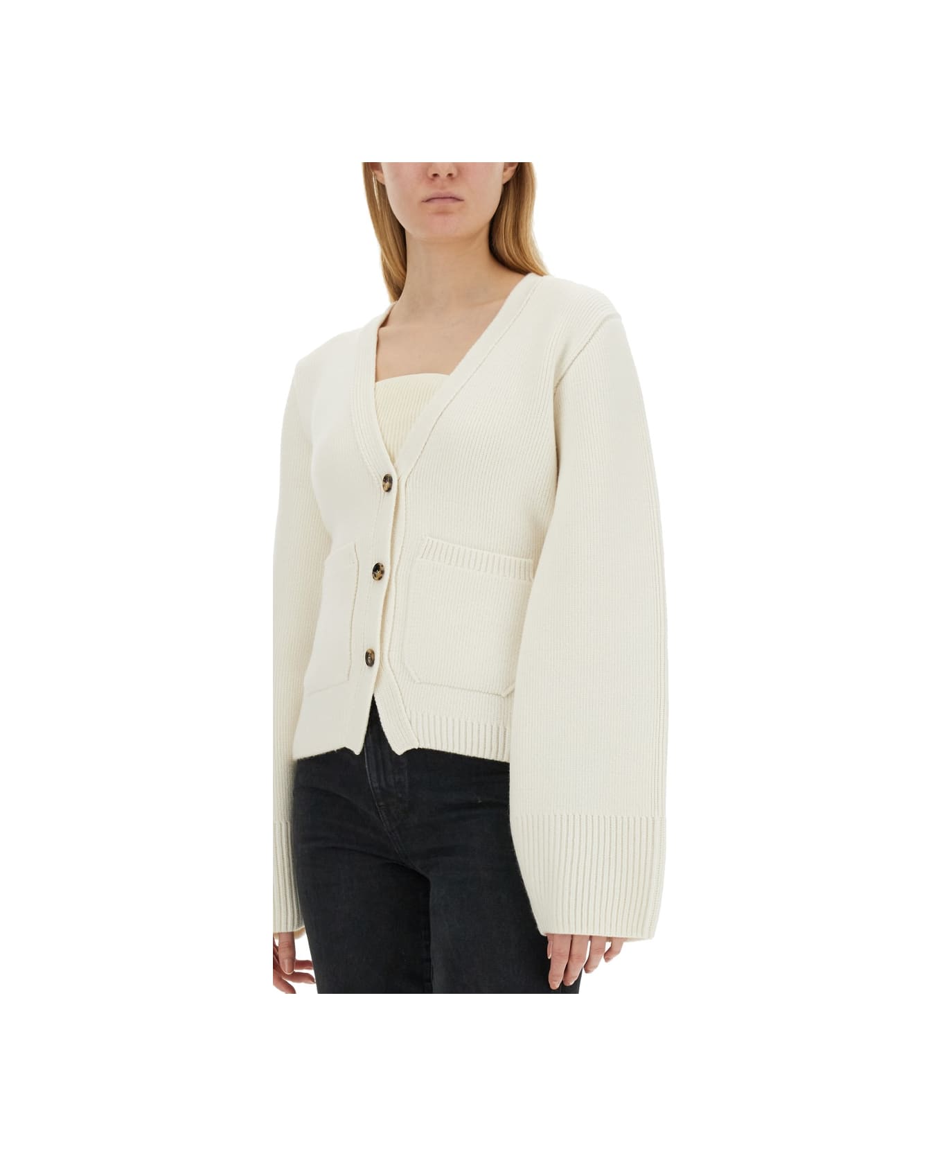 Khaite "scarlet" Cardigan - WHITE