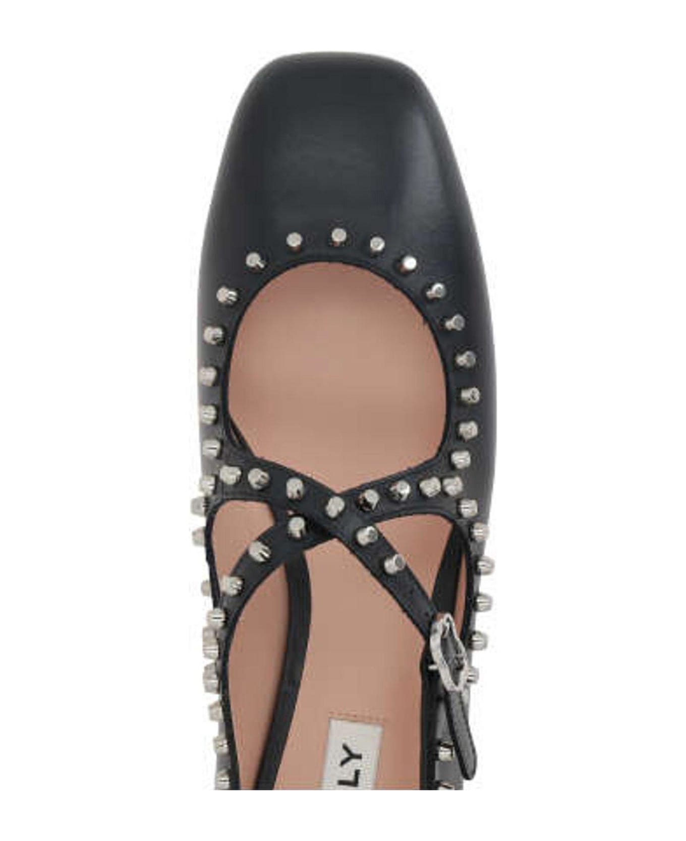 Bally Stud-detailed Flat Shoes - Black