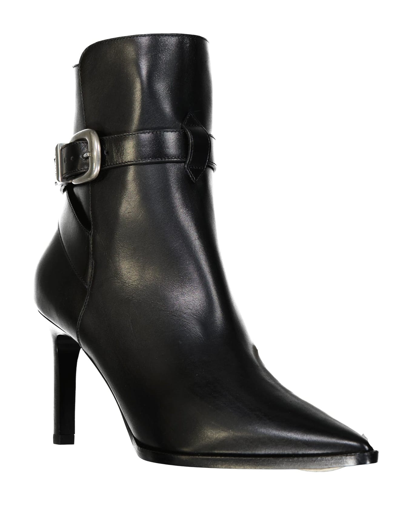 Celine Jodphur Leather Boots - Black