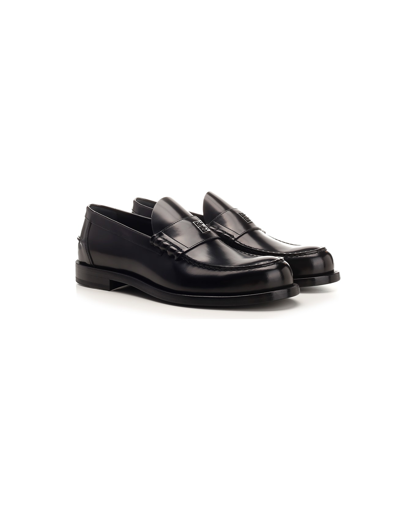 Givenchy Brushed Leather Loafers - Black